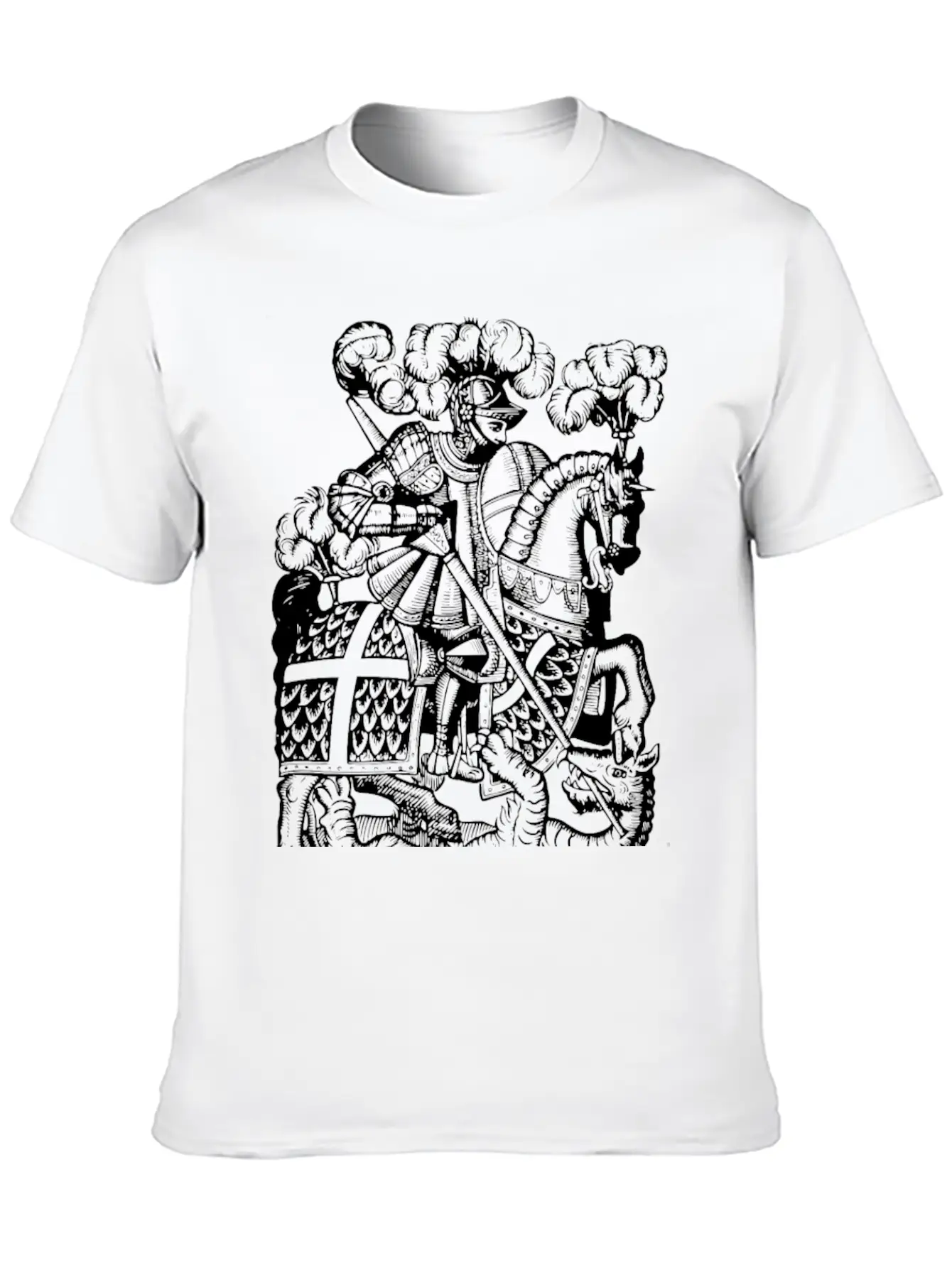 Slaying The Dragon Modern Fit Casual T-Shirt – Clean And Versatile Design