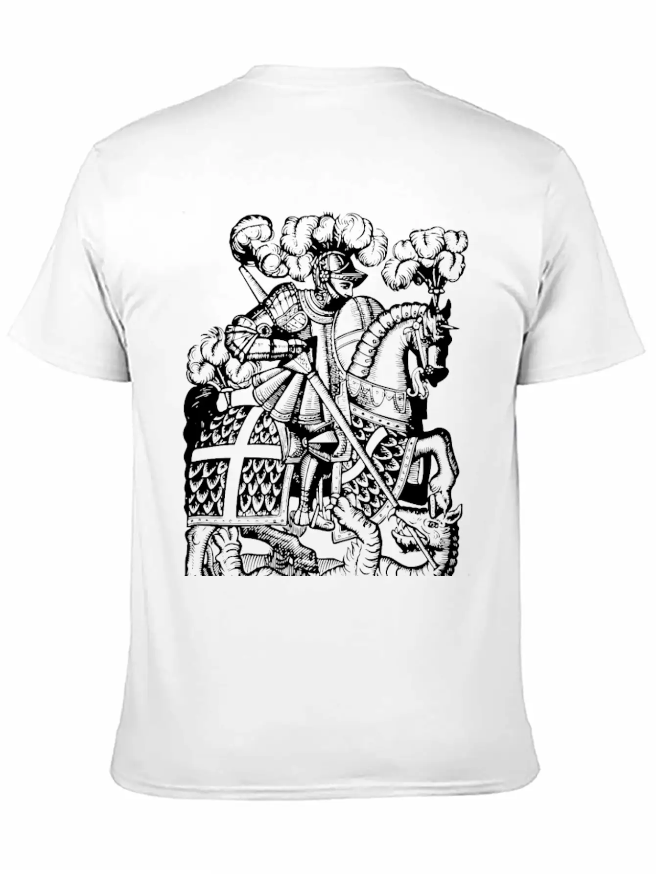 Slaying The Dragon Modern Fit Casual T-Shirt – Clean And Versatile Design
