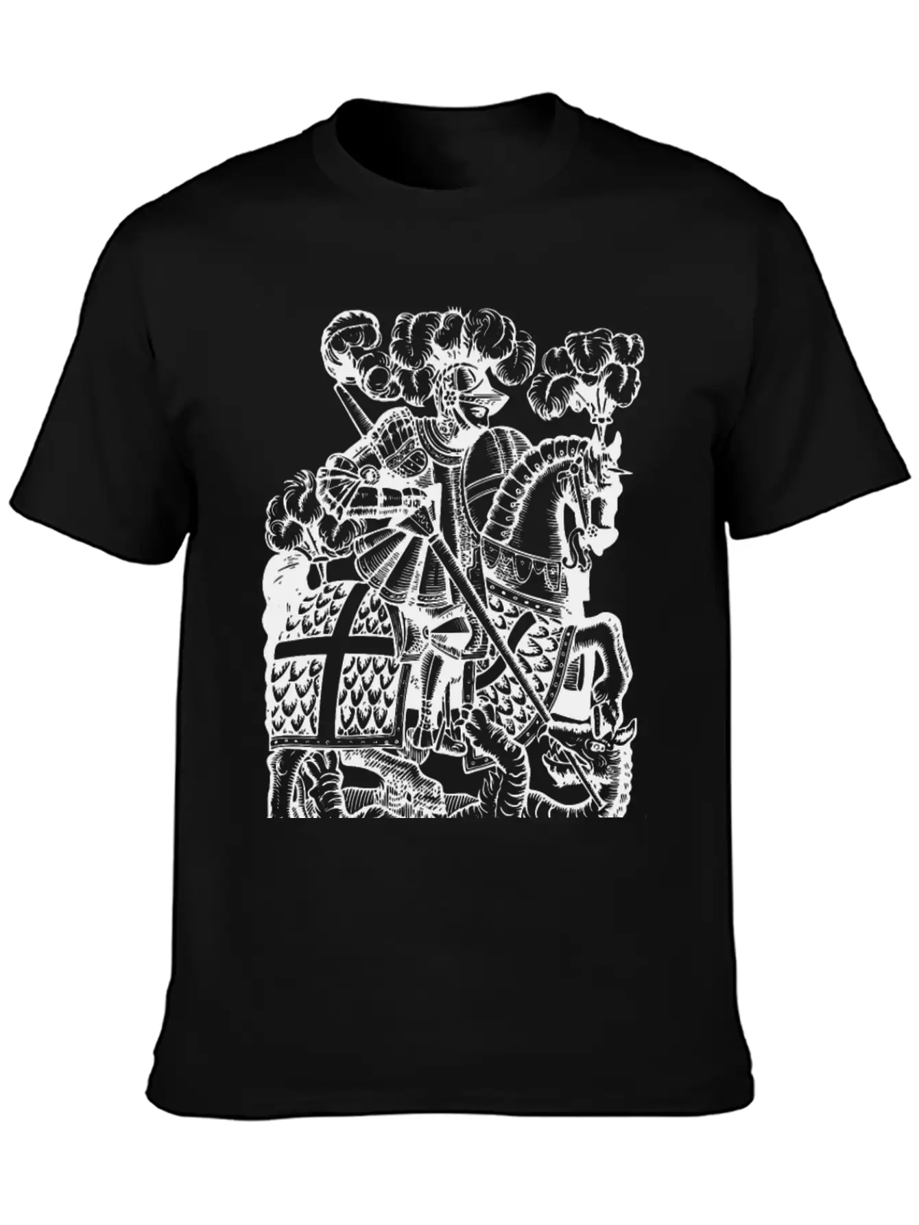 Slaying The Dragon Modern Fit Casual T-Shirt – Clean And Versatile Design