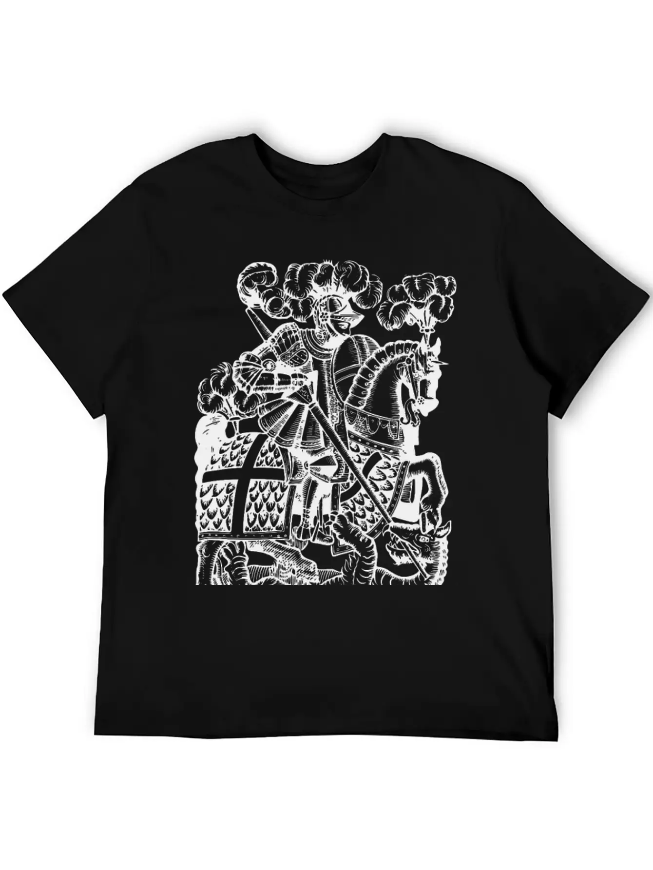 Slaying The Dragon Modern Fit Casual T-Shirt – Clean And Versatile Design