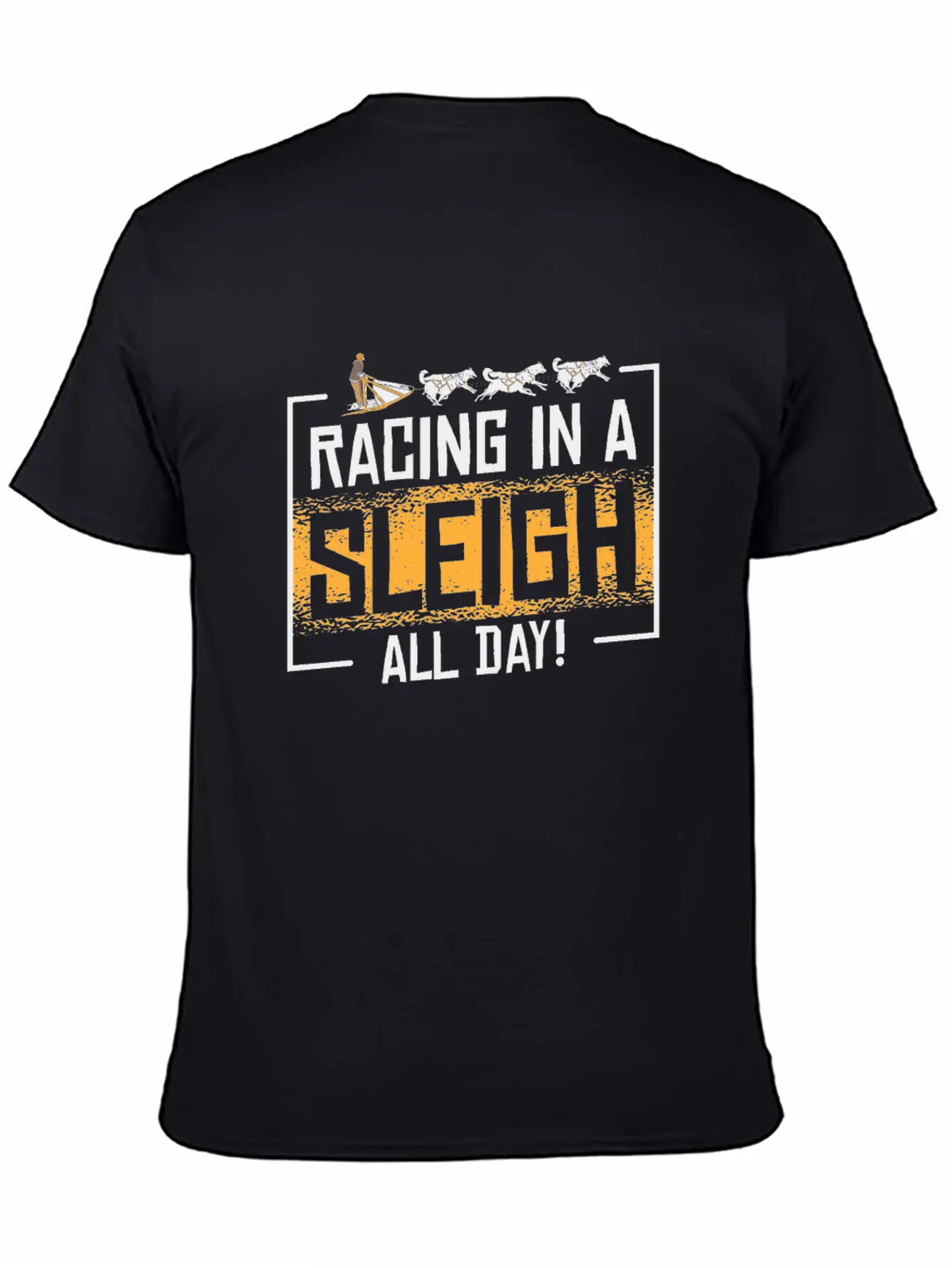 Sledding Sled Dog Racing In A Sleigh Alaskan Soft Cotton Short Sleeve Tee – Unisex Wardrobe Staple