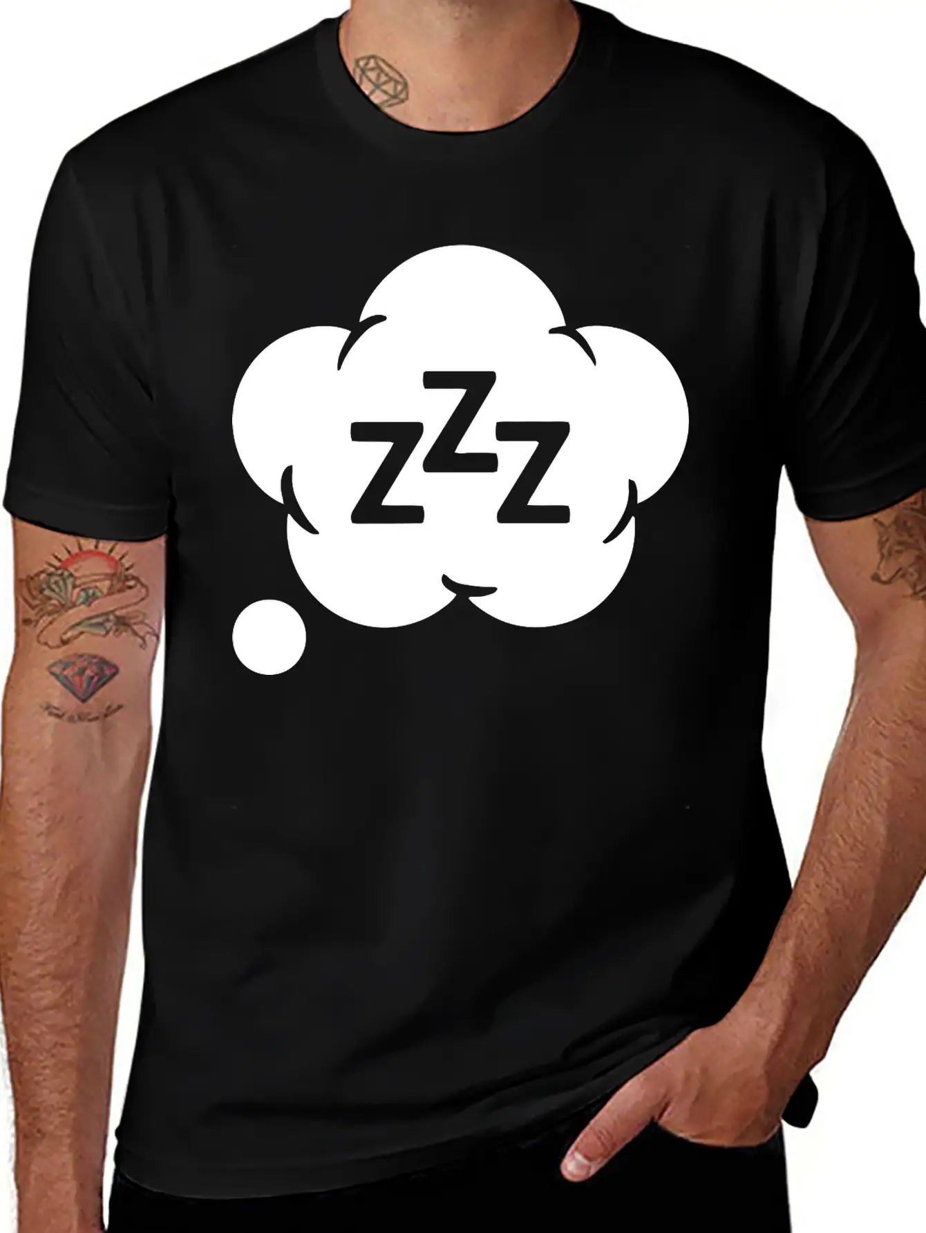 Sleep Sleeping Cloud Clouds Symbol Classic Fit Graphic Tee For Daily Comfort – Unisex Cotton Shirt