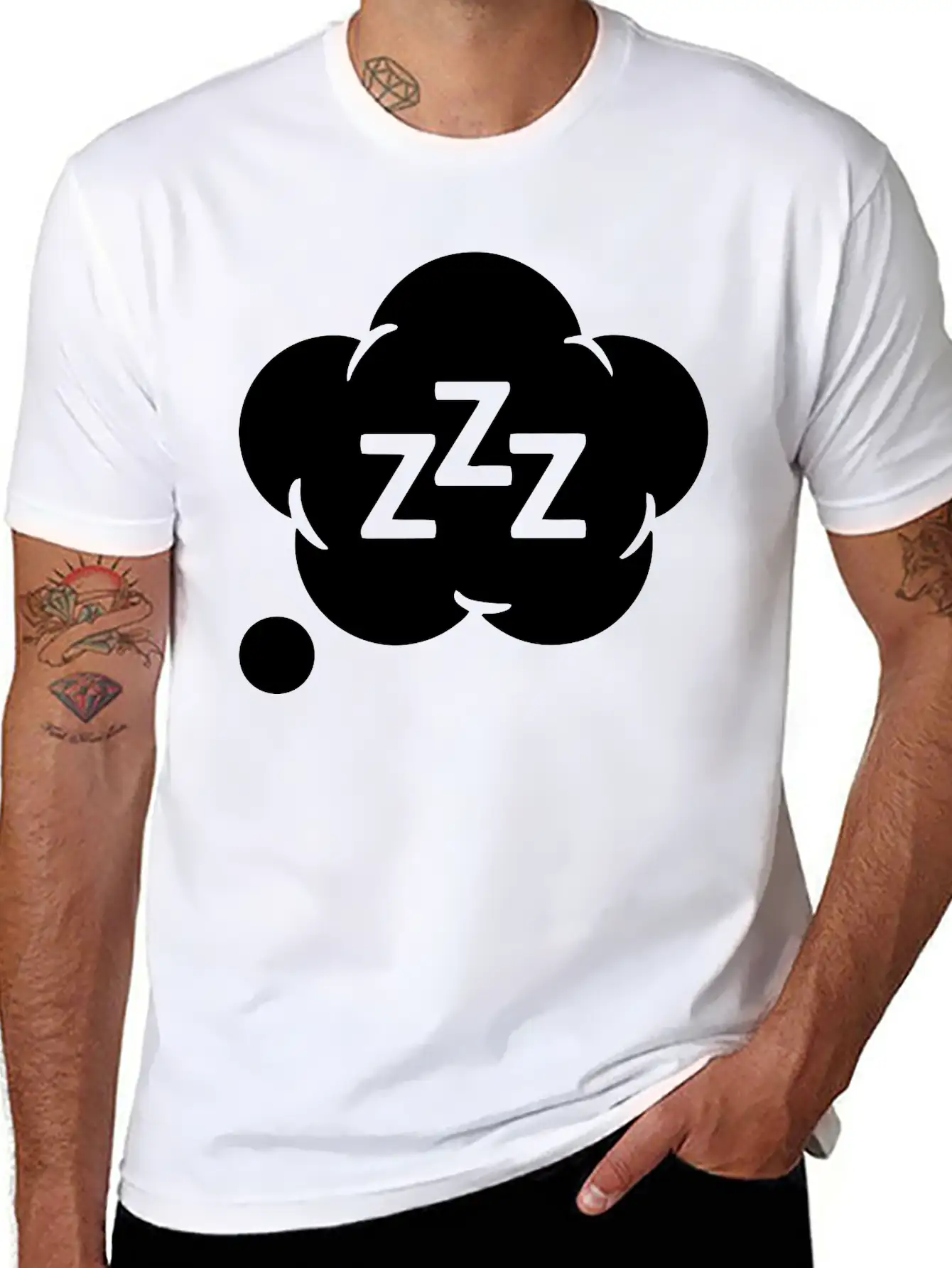 Sleep Sleeping Cloud Clouds Symbol Classic Fit Graphic Tee For Daily Comfort – Unisex Cotton Shirt