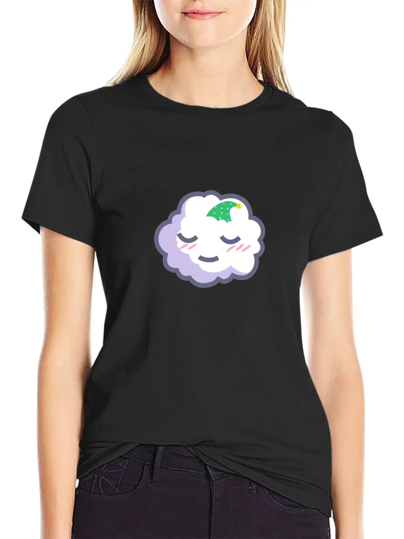 Sleepy Cloud Essential Cotton Tee For Daily Outfits – Unisex Style