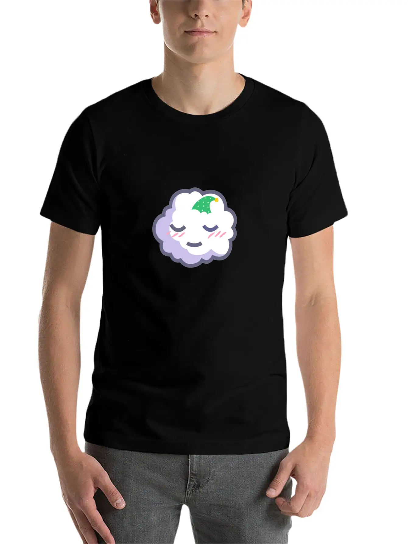 Sleepy Cloud Essential Cotton Tee For Daily Outfits – Unisex Style