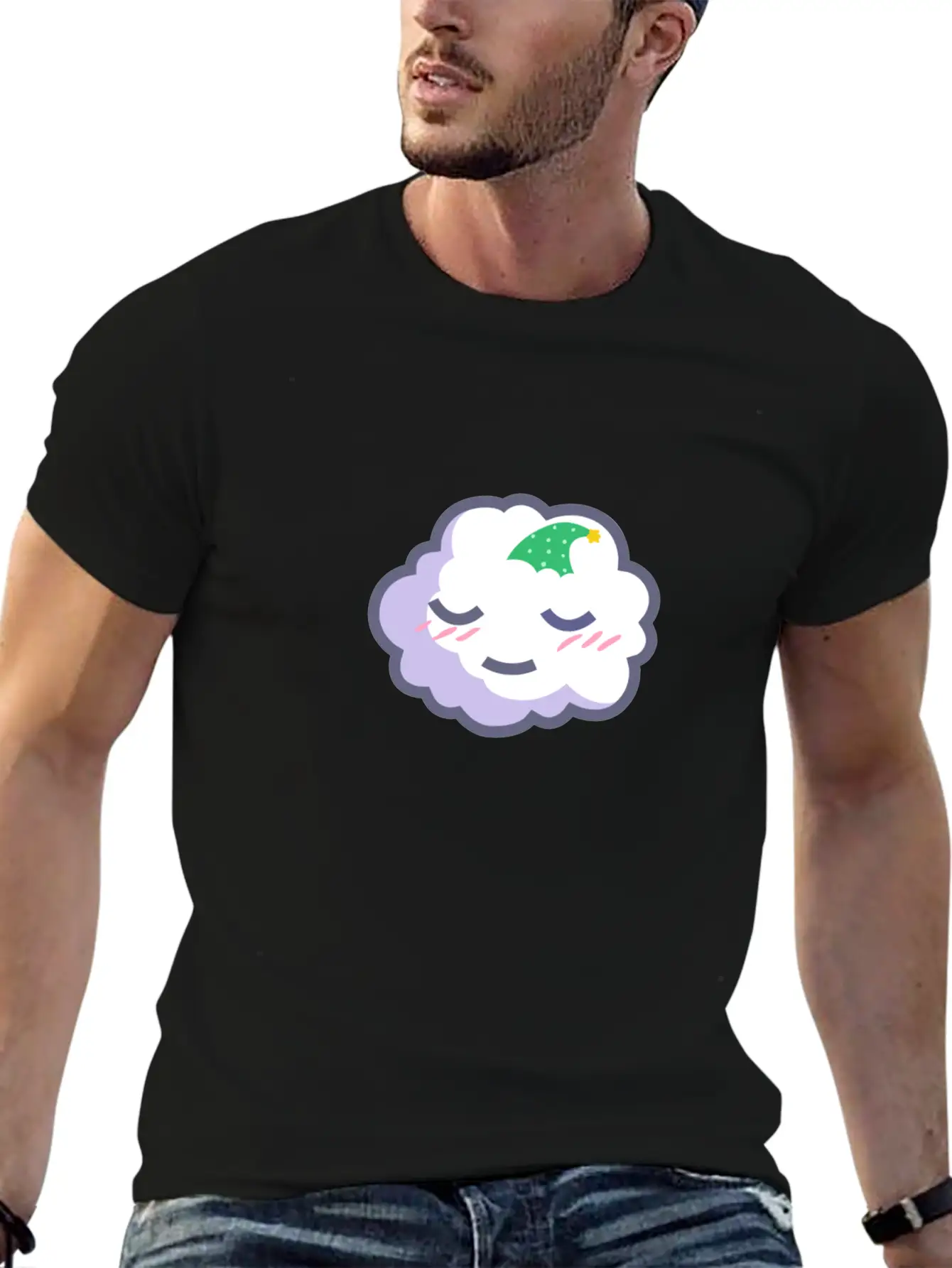 Sleepy Cloud Essential Cotton Tee For Daily Outfits – Unisex Style