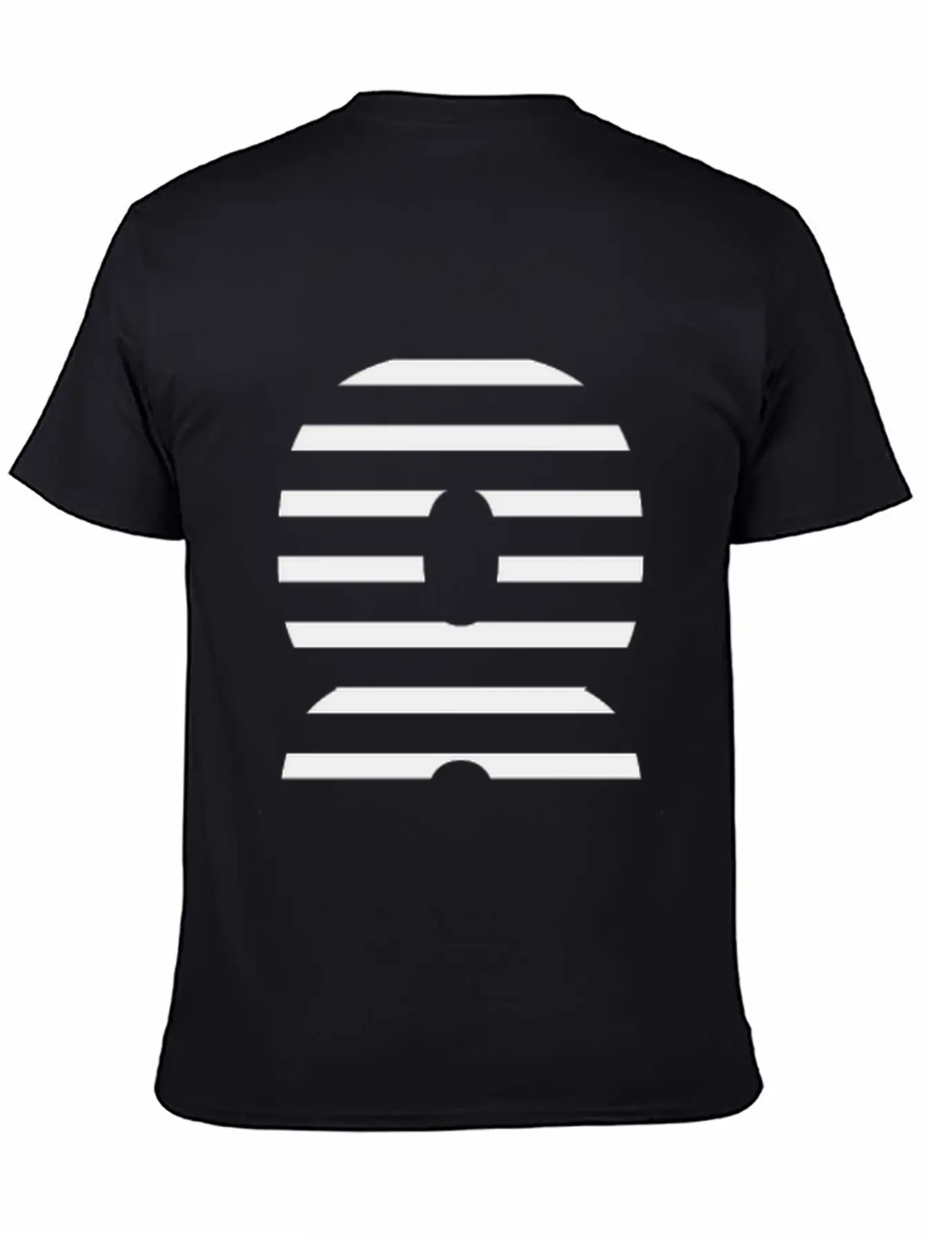 Sliced 8 Design: Digit 8 Cut In Striking Pattern Unisex Casual T-Shirt – Clean Design For Daily Comfort