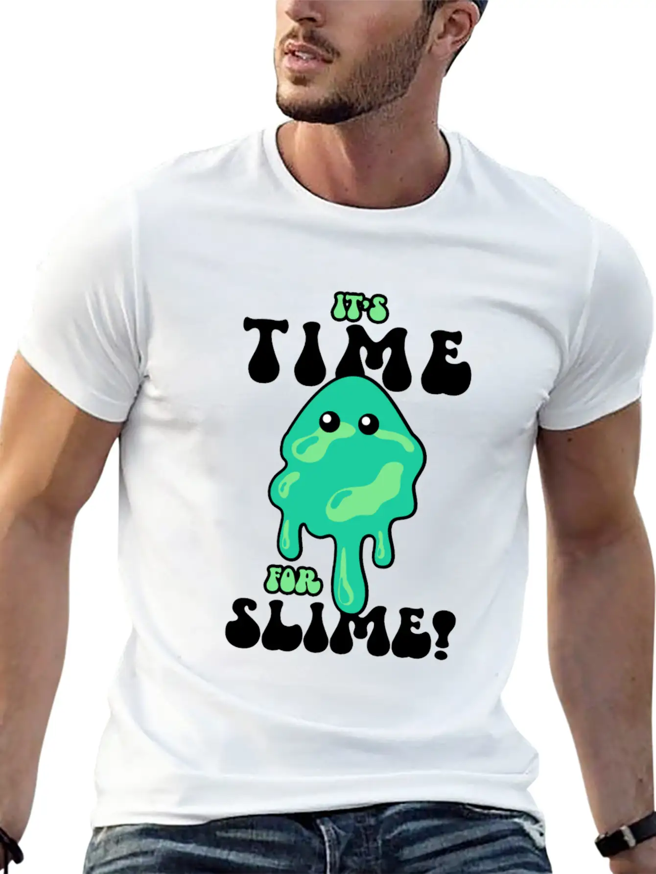 Slime Puddle Cool Cute Adorable For Slime Maker Lightweight Cotton T-Shirt – Daily Comfort Graphic Shirt