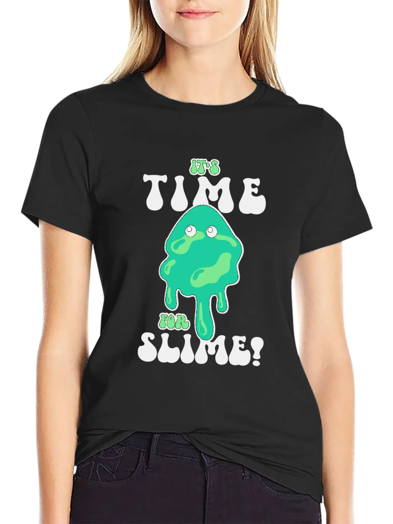 Slime Puddle Cool Cute Adorable For Slime Maker Lightweight Cotton T-Shirt – Daily Comfort Graphic Shirt