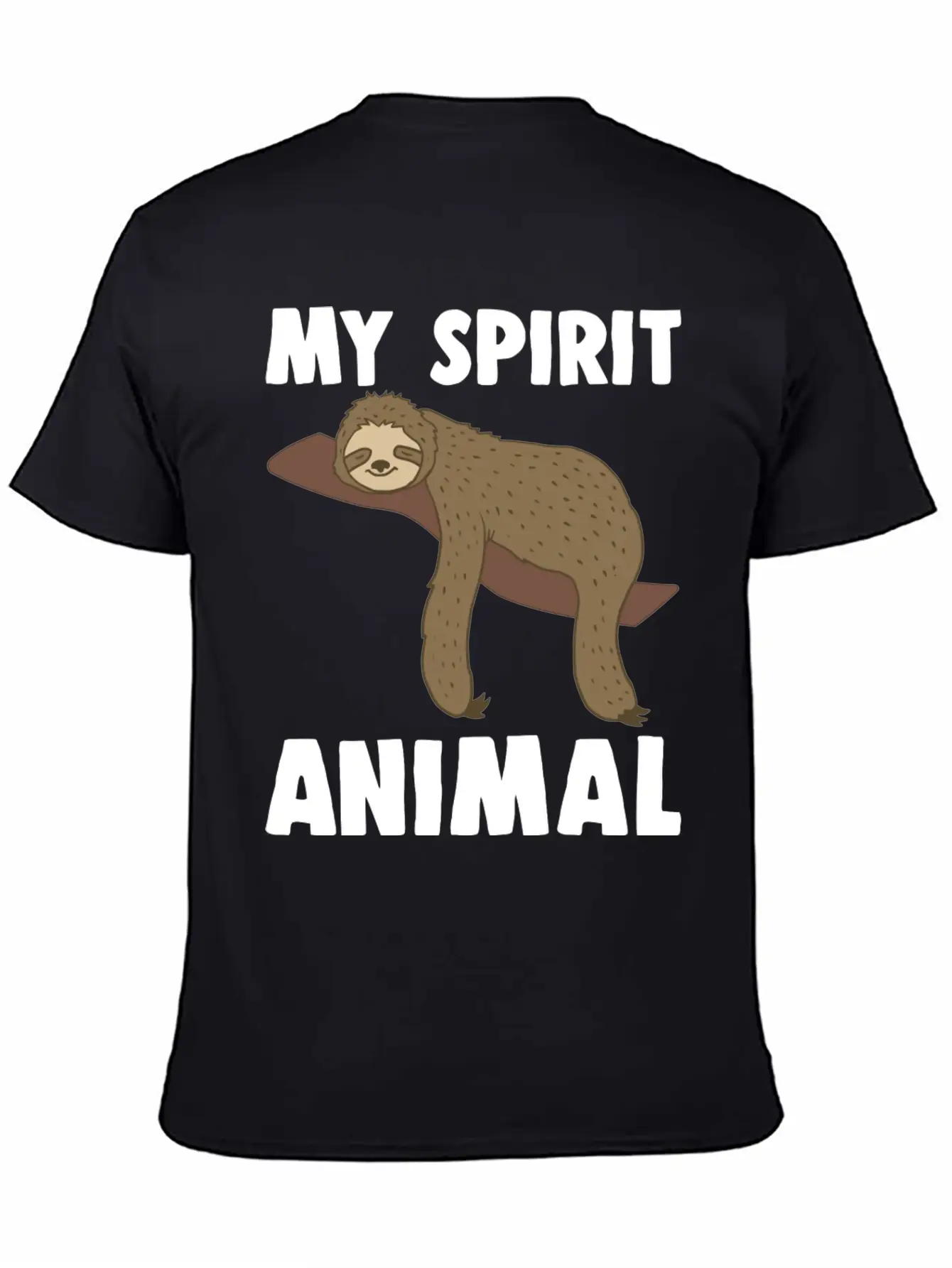Sloth Is My Spirit Animal Classic Fit Graphic Tee For Daily Comfort – Unisex Cotton Shirt
