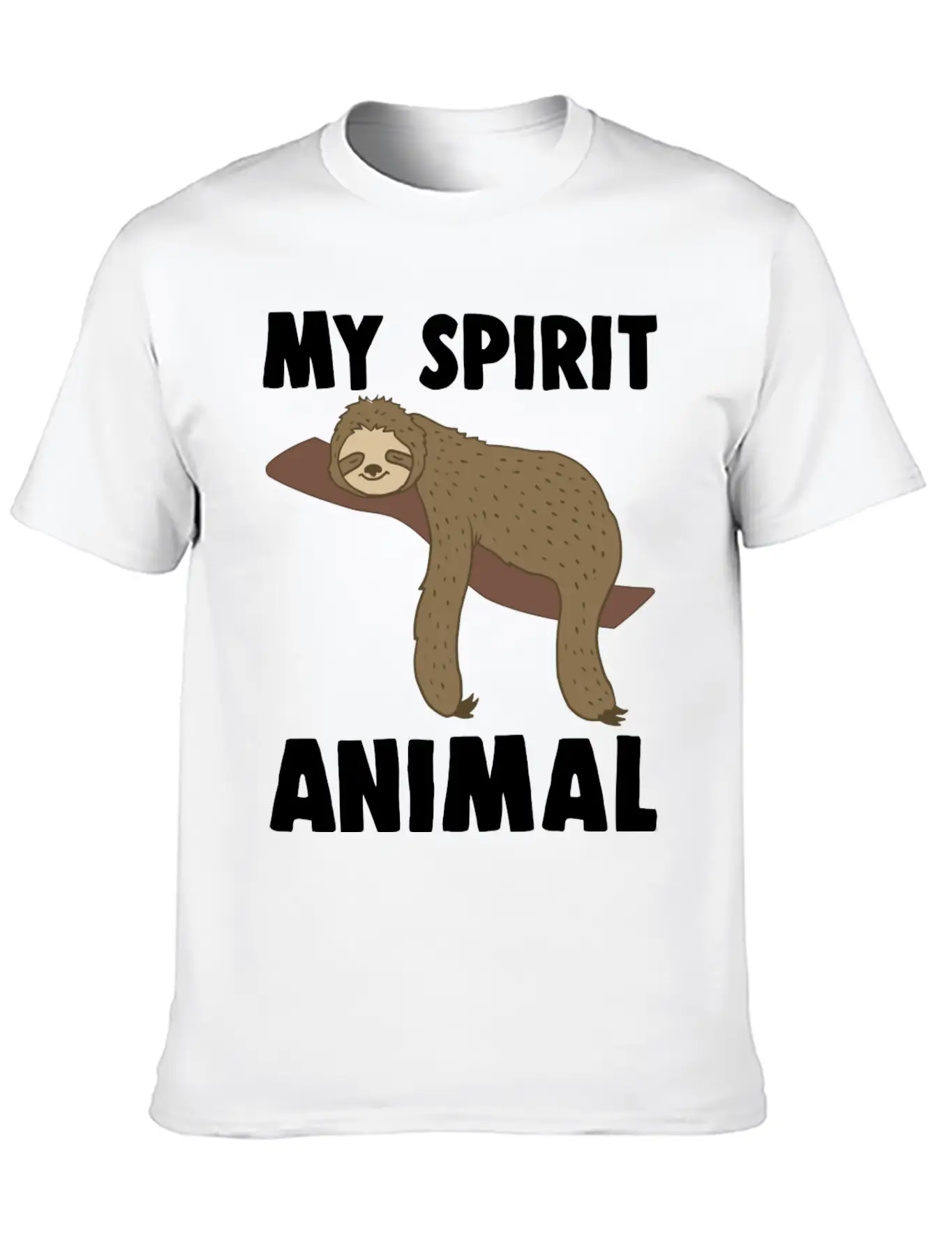 Sloth Is My Spirit Animal Classic Fit Graphic Tee For Daily Comfort – Unisex Cotton Shirt