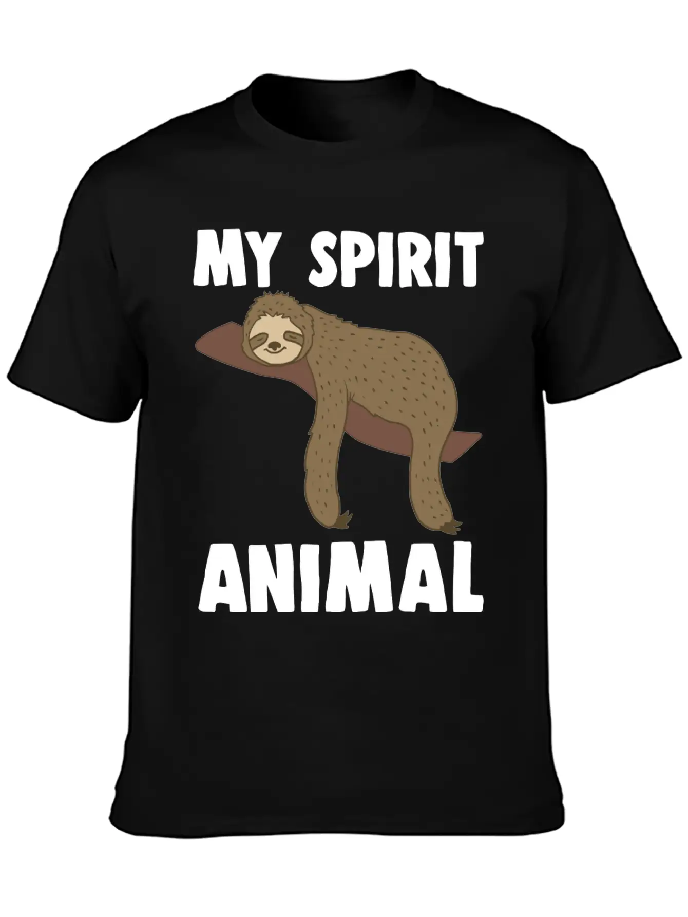Sloth Is My Spirit Animal Classic Fit Graphic Tee For Daily Comfort – Unisex Cotton Shirt
