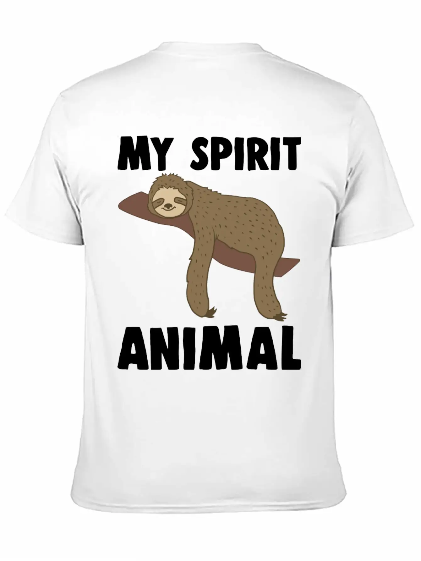Sloth Is My Spirit Animal Classic Fit Graphic Tee For Daily Comfort – Unisex Cotton Shirt