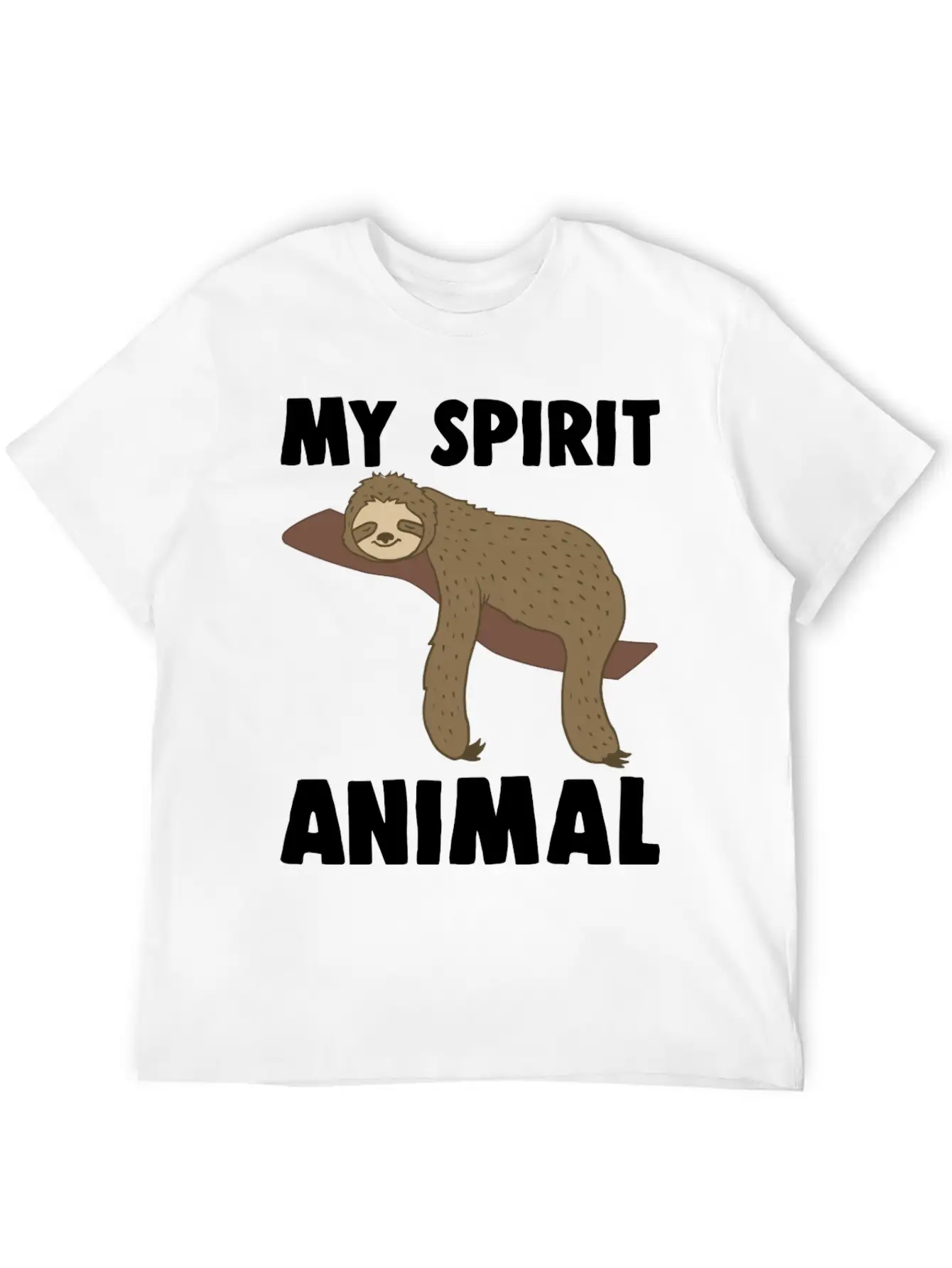Sloth Is My Spirit Animal Classic Fit Graphic Tee For Daily Comfort – Unisex Cotton Shirt