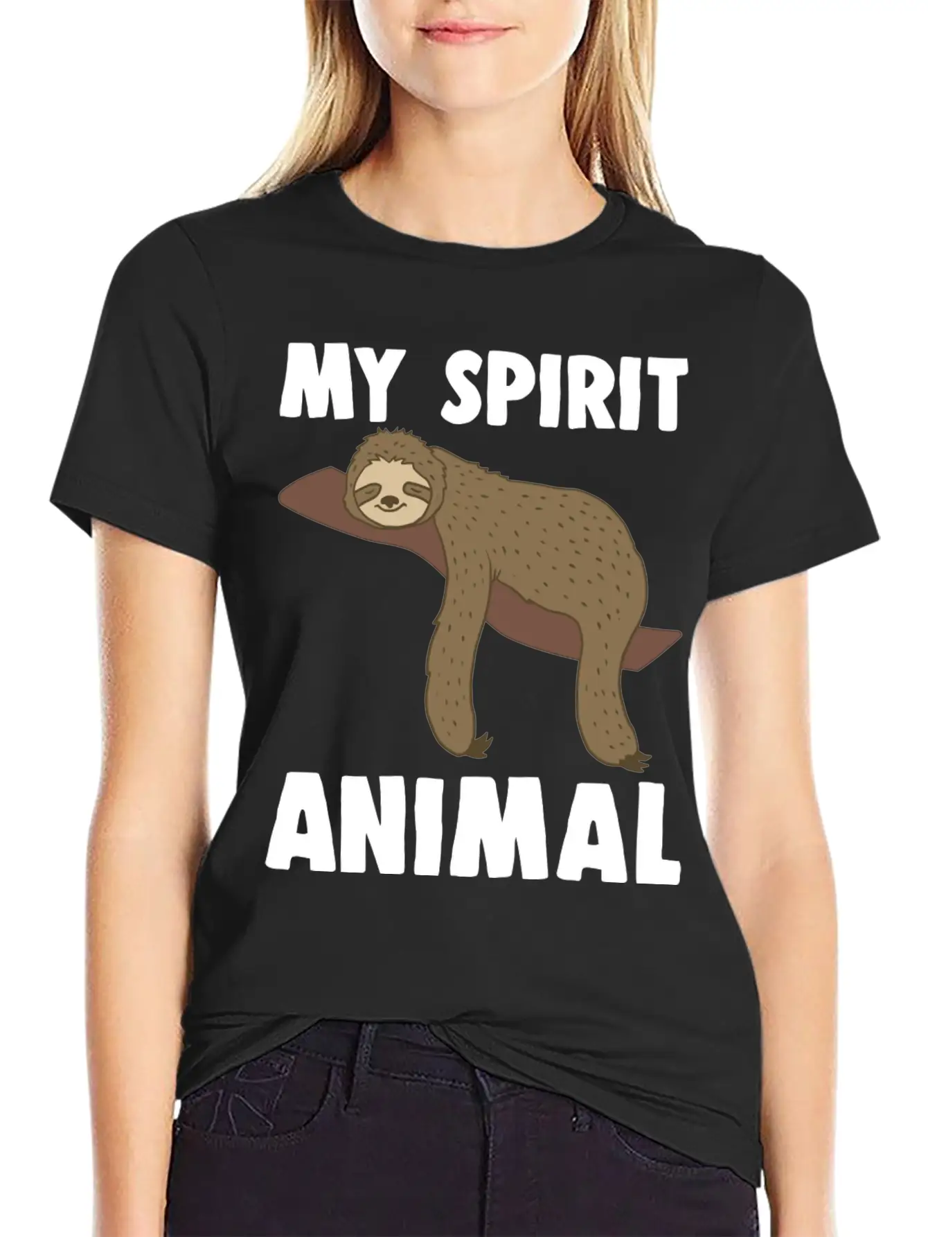 Sloth Is My Spirit Animal Classic Fit Graphic Tee For Daily Comfort – Unisex Cotton Shirt