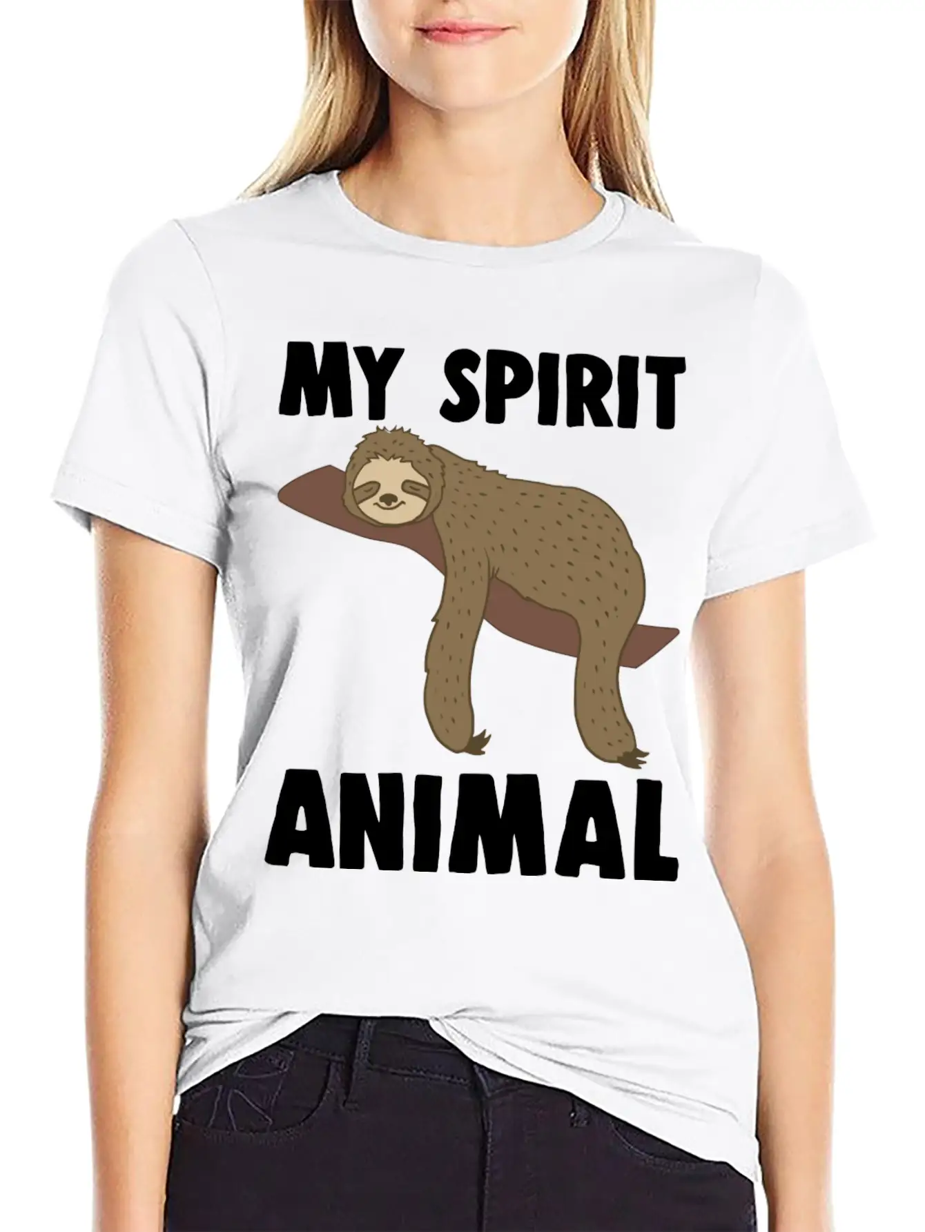 Sloth Is My Spirit Animal Classic Fit Graphic Tee For Daily Comfort – Unisex Cotton Shirt