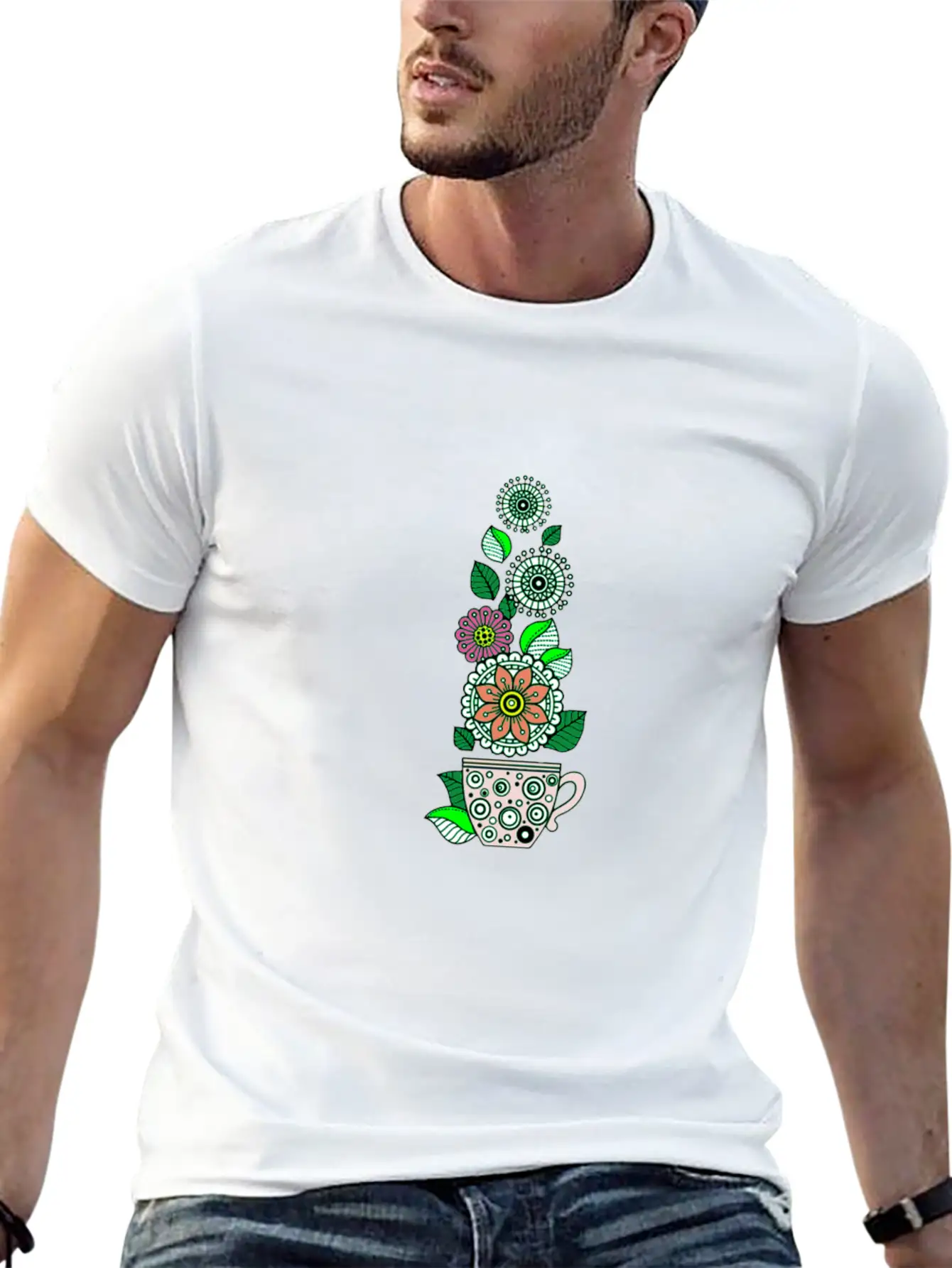 Smell The Aroma Lightweight Cotton T-Shirt – Daily Comfort Graphic Shirt