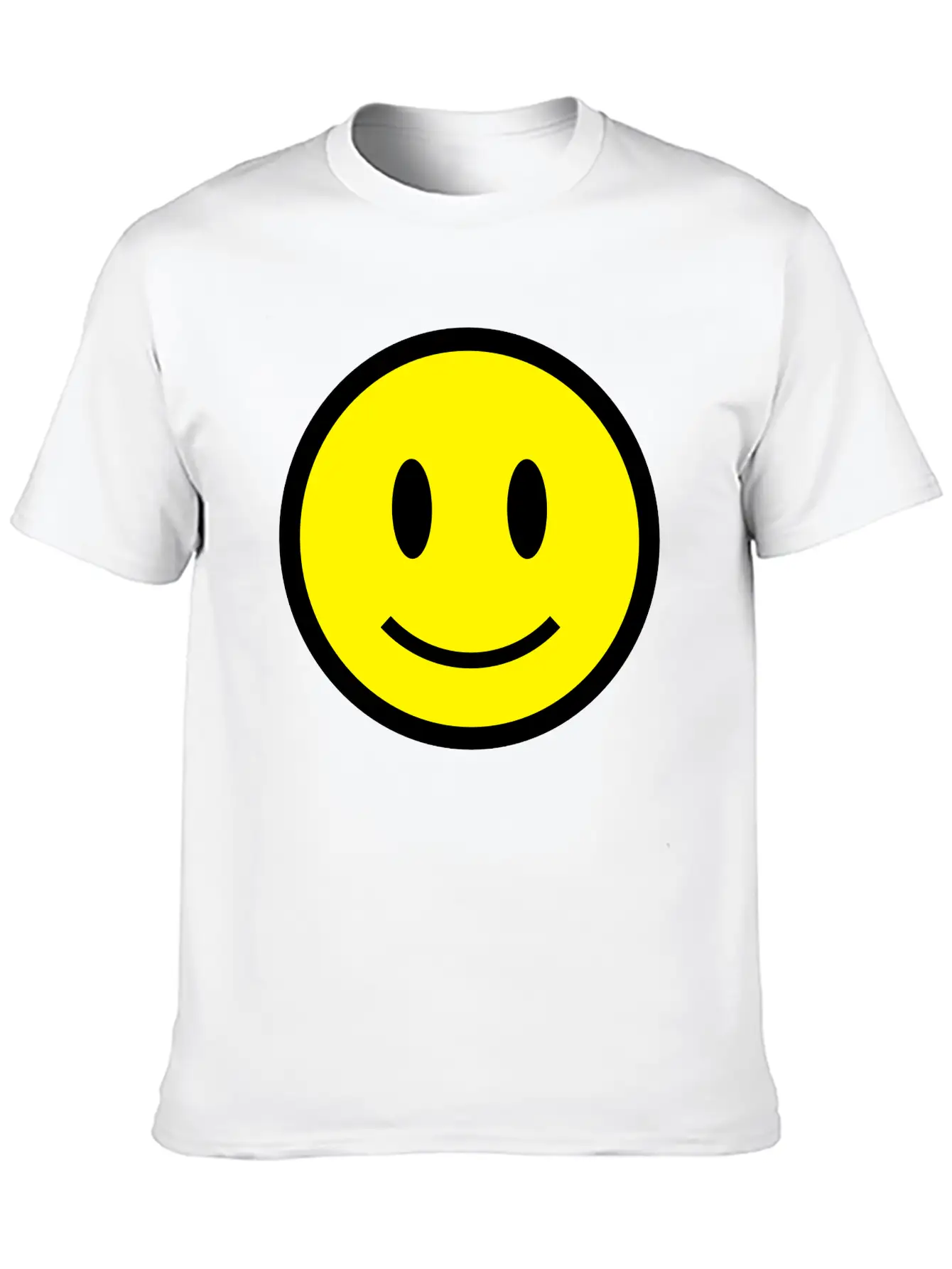 Smiley Face Icon 2c Lightweight Cotton T-Shirt – Daily Comfort Graphic Shirt