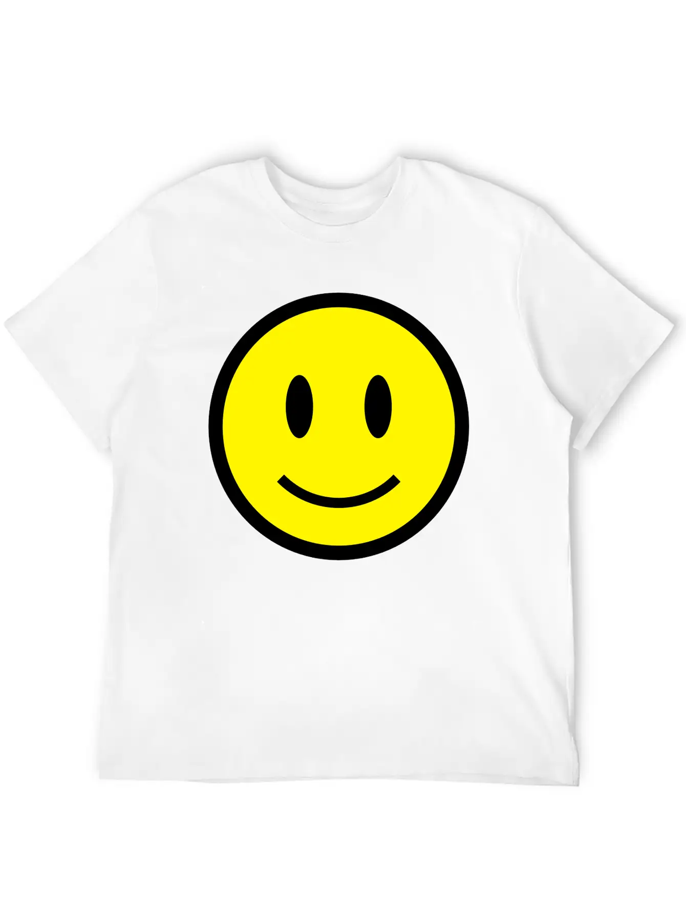 Smiley Face Icon 2c Lightweight Cotton T-Shirt – Daily Comfort Graphic Shirt