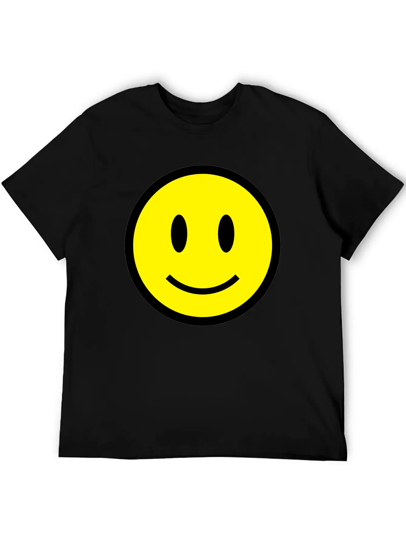 Smiley Face Icon 2c Lightweight Cotton T-Shirt – Daily Comfort Graphic Shirt