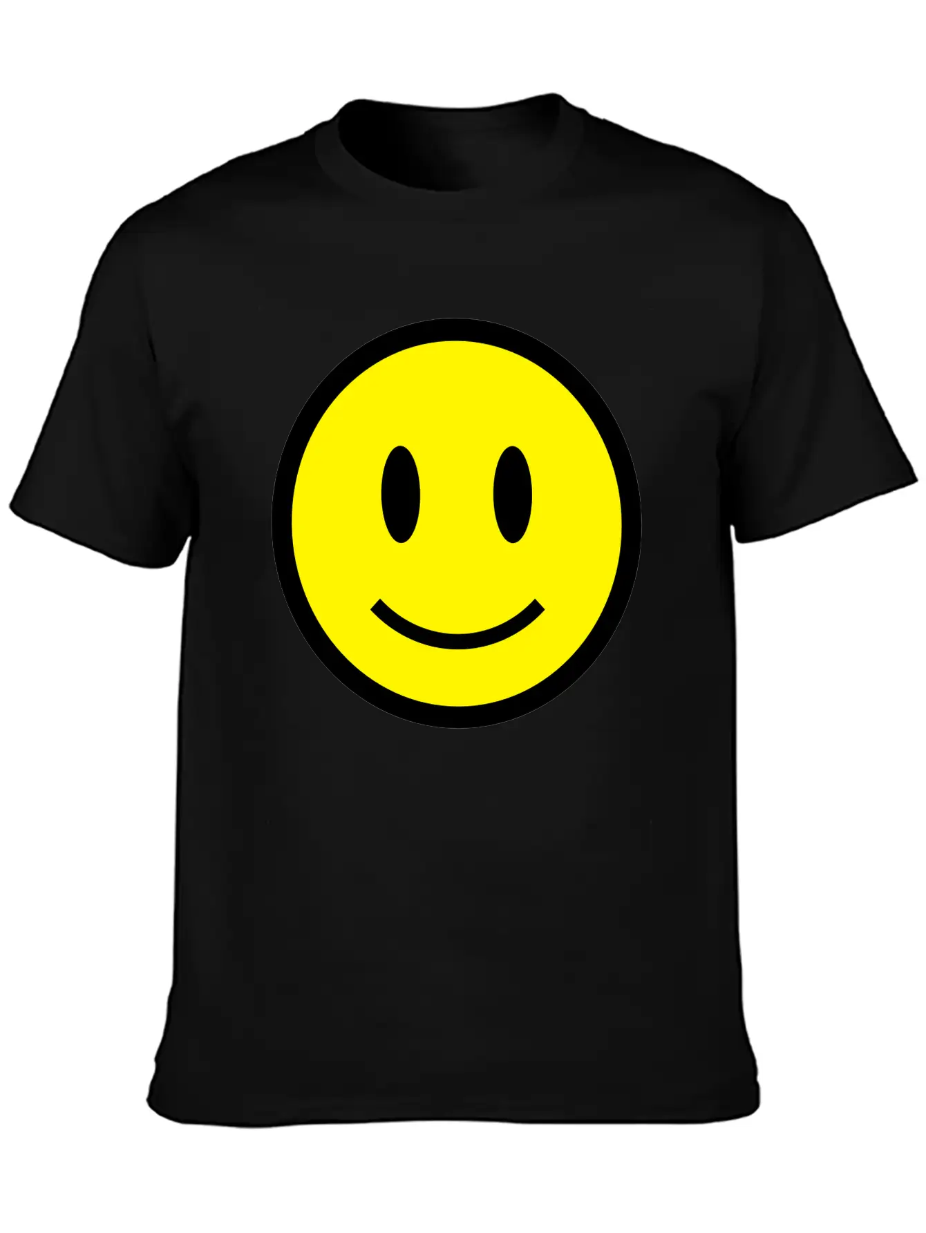 Smiley Face Icon 2c Lightweight Cotton T-Shirt – Daily Comfort Graphic Shirt