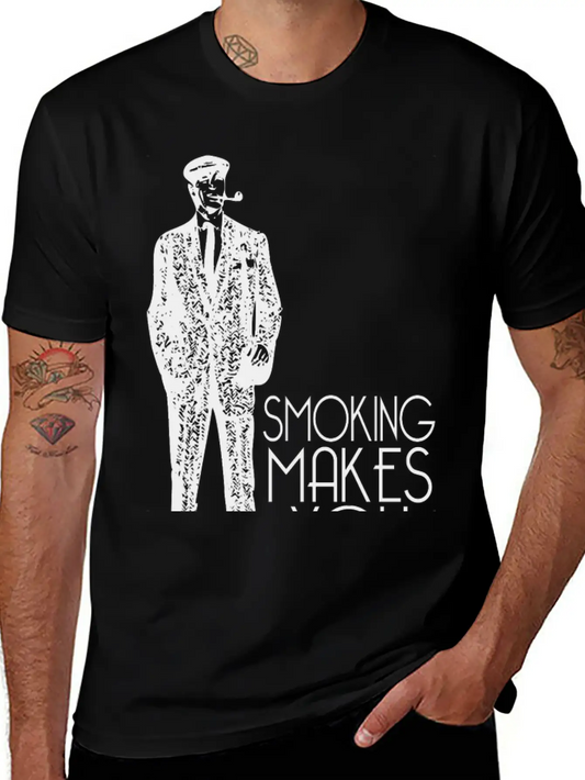 Smoking Makes You Tall Unisex Casual T-Shirt – Clean Design For Daily Comfort