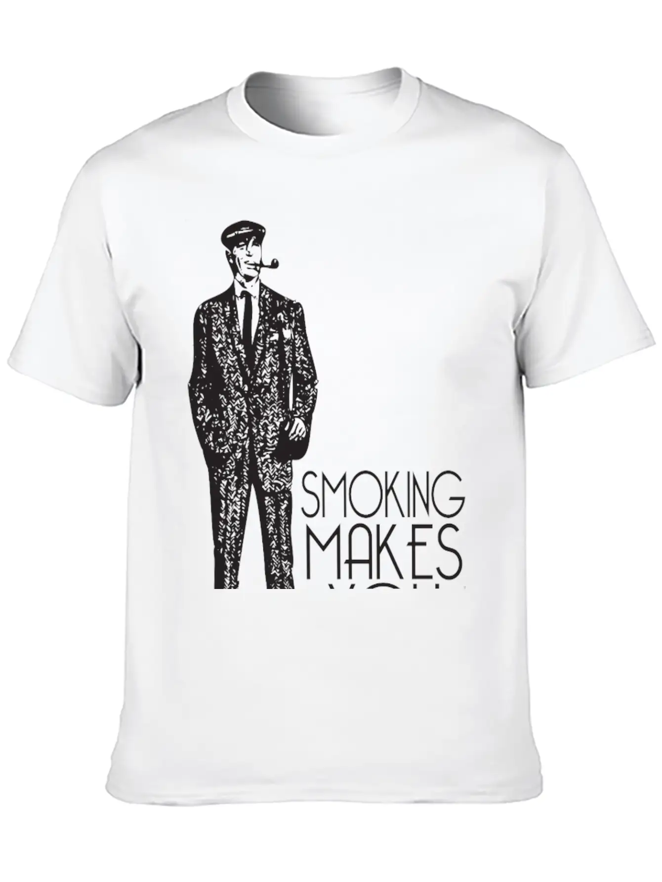 Smoking Makes You Tall Unisex Casual T-Shirt – Clean Design For Daily Comfort