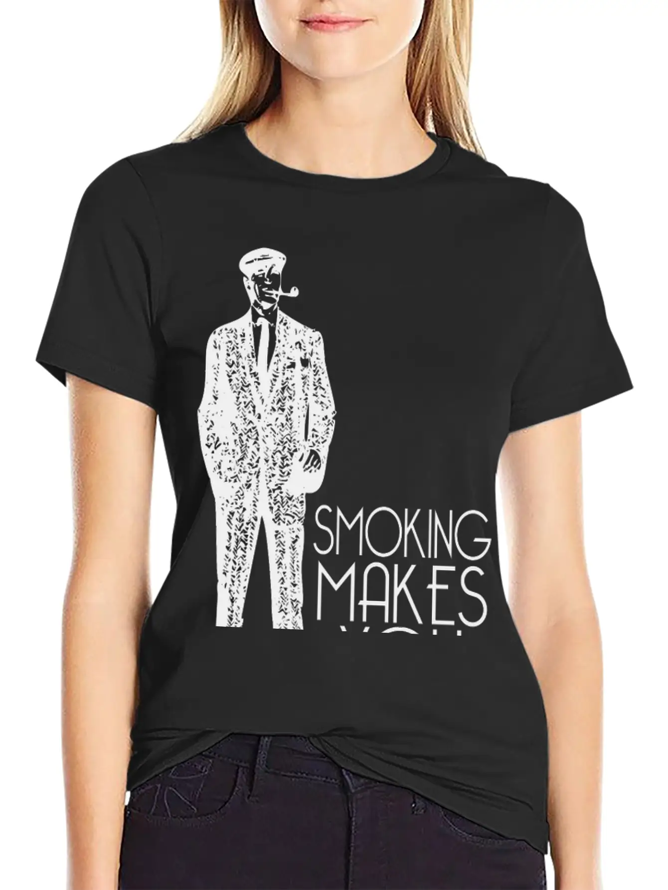 Smoking Makes You Tall Unisex Casual T-Shirt – Clean Design For Daily Comfort