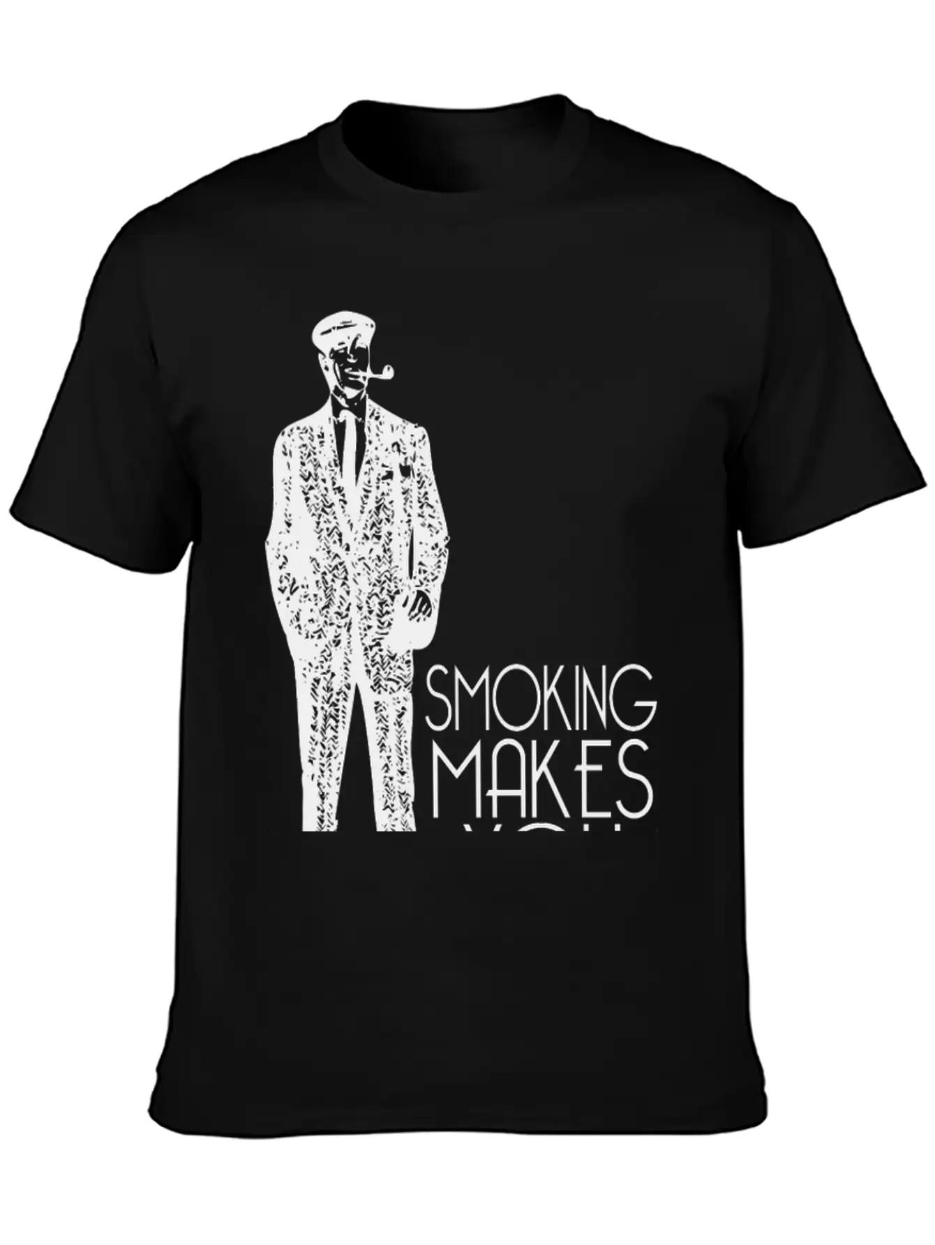Smoking Makes You Tall Unisex Casual T-Shirt – Clean Design For Daily Comfort