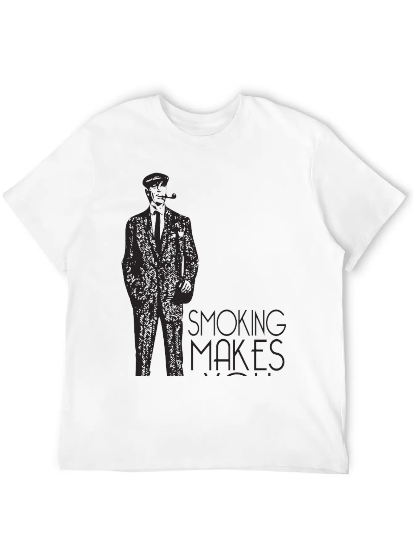 Smoking Makes You Tall Unisex Casual T-Shirt – Clean Design For Daily Comfort