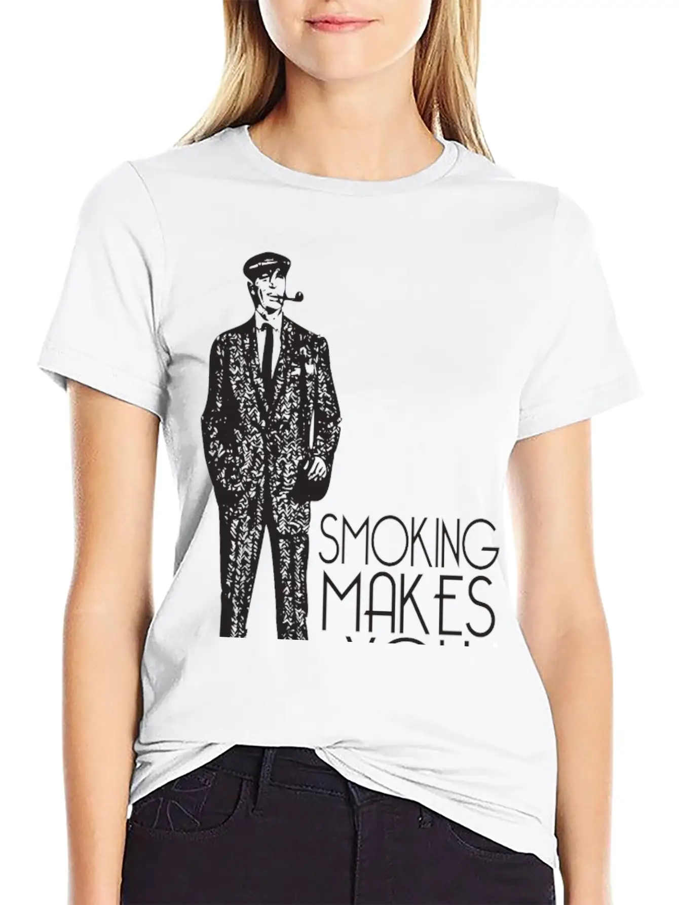 Smoking Makes You Tall Unisex Casual T-Shirt – Clean Design For Daily Comfort