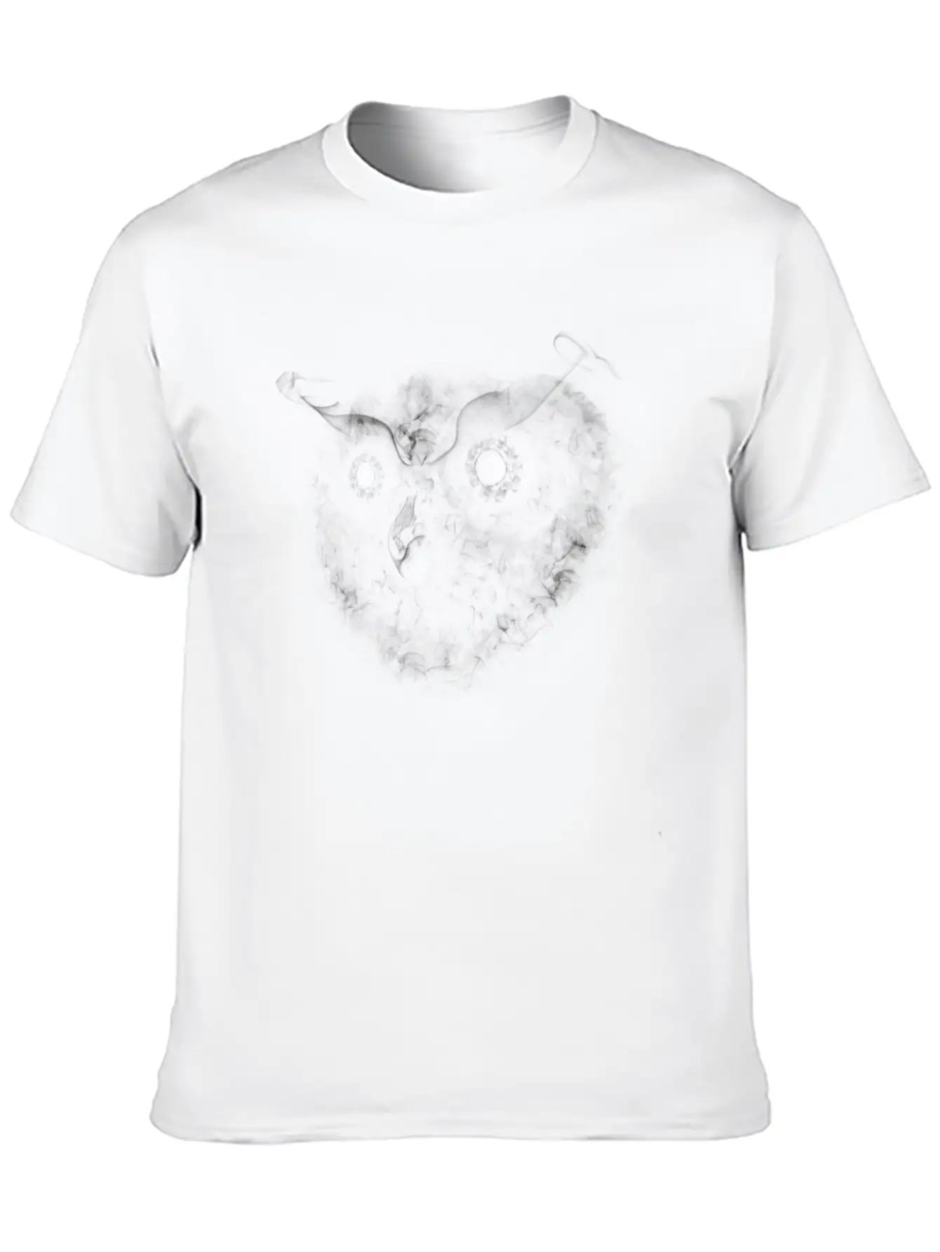 Smoking Owl Black Lightweight Cotton T-Shirt – Daily Comfort Graphic Shirt