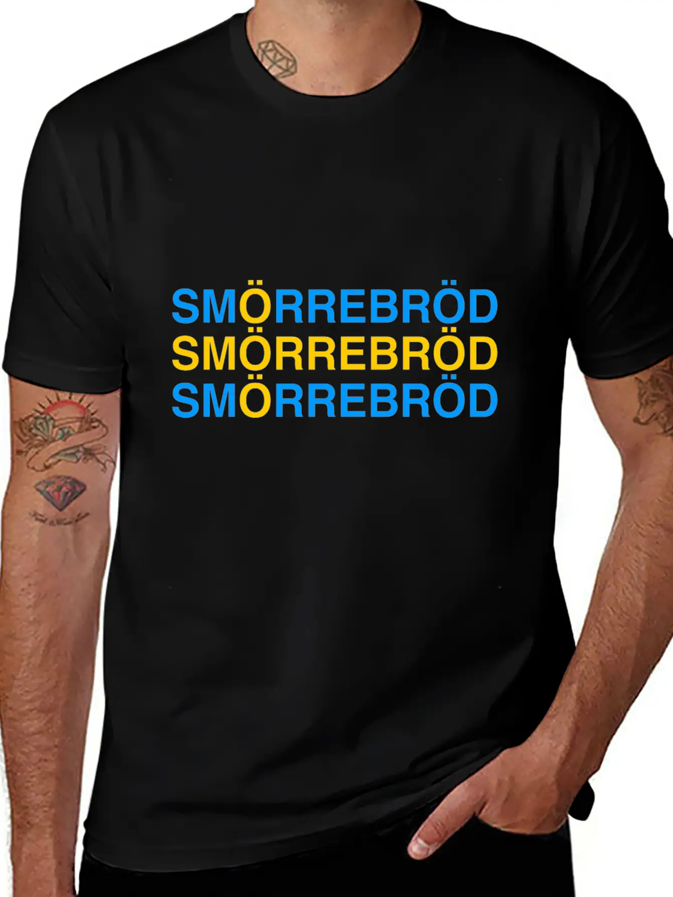 SMORREBROD Lightweight Cotton T-Shirt – Daily Comfort Graphic Shirt