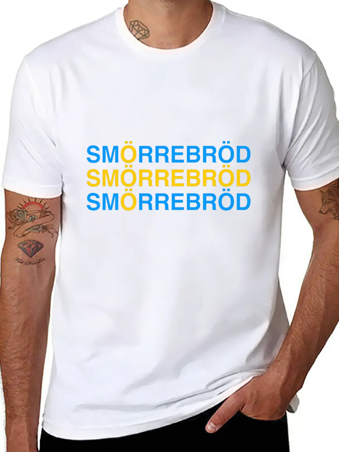 SMORREBROD Lightweight Cotton T-Shirt – Daily Comfort Graphic Shirt