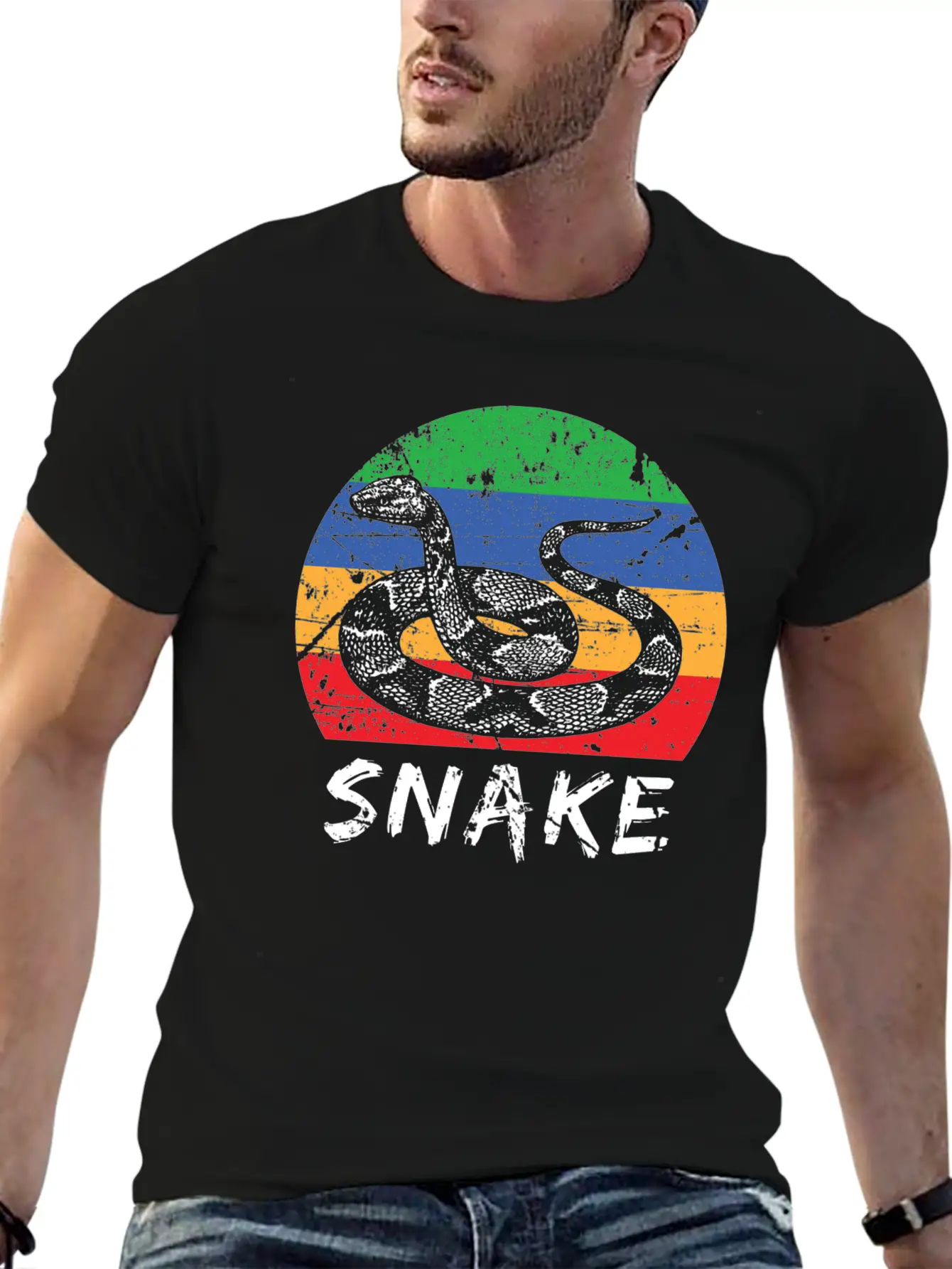 Snake Classic Fit Graphic Tee For Daily Comfort – Unisex Cotton Shirt