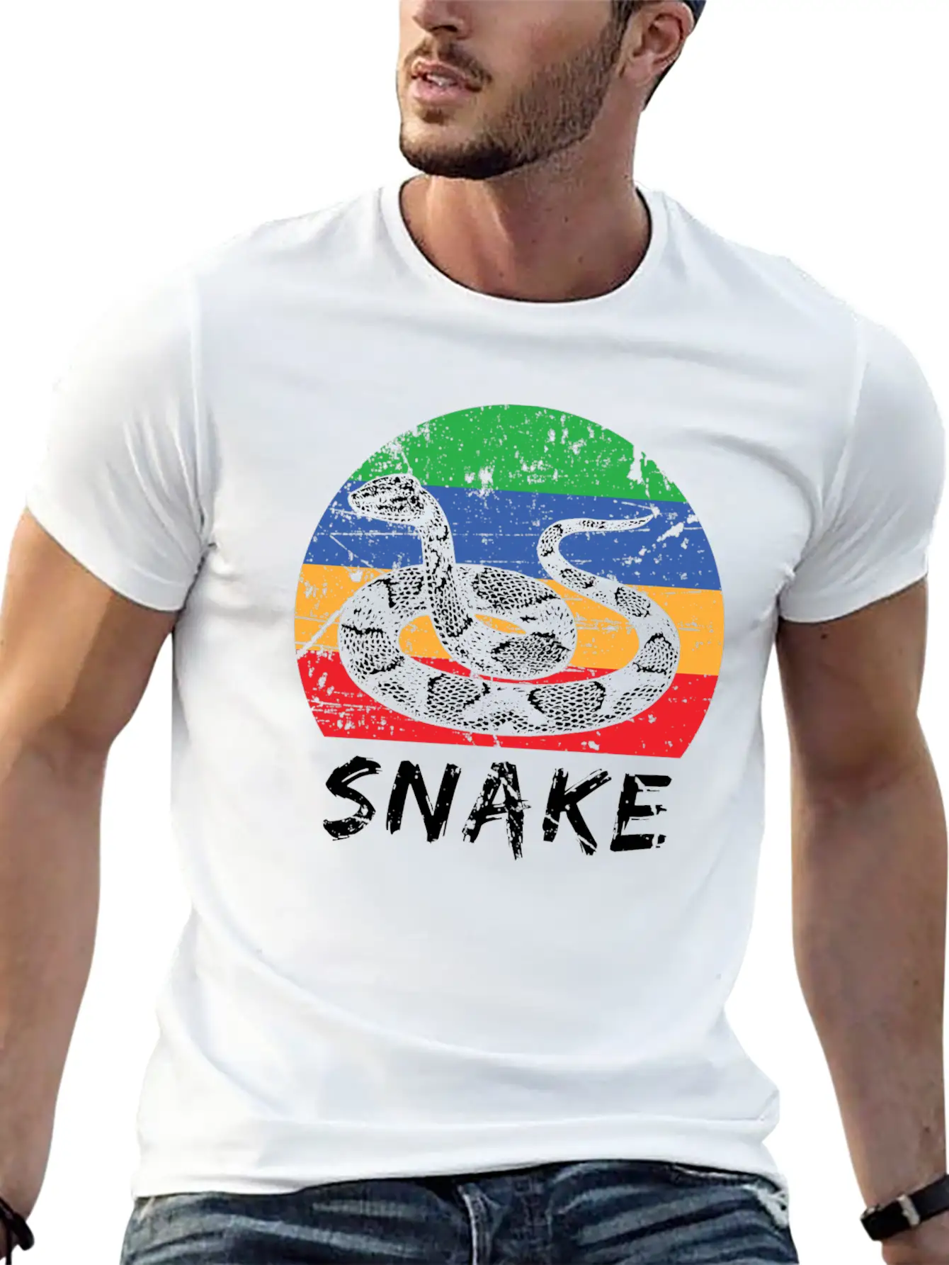 Snake Classic Fit Graphic Tee For Daily Comfort – Unisex Cotton Shirt