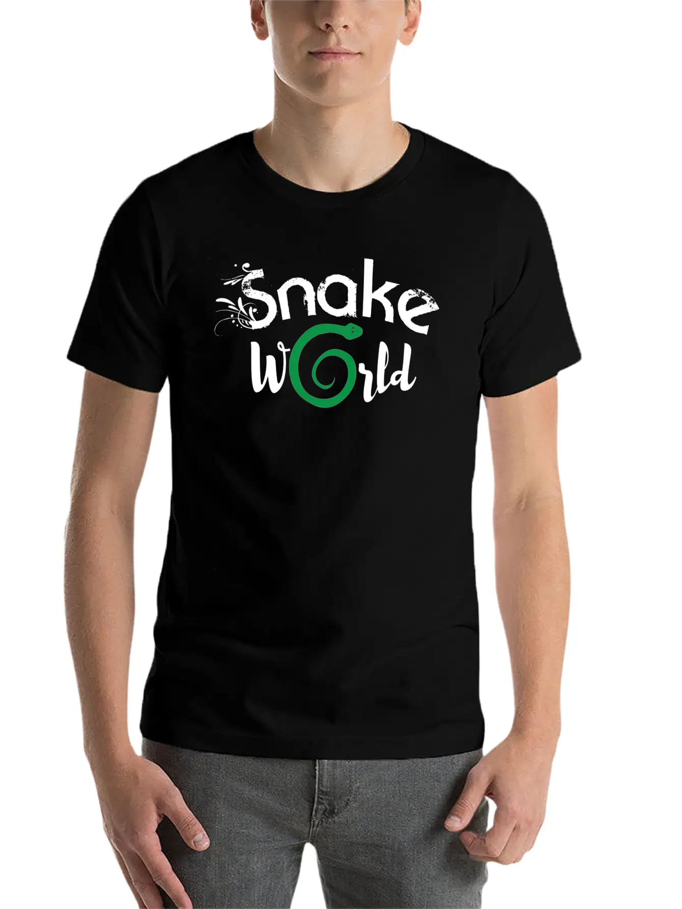 Snake Essential Cotton Tee For Daily Outfits – Unisex Style