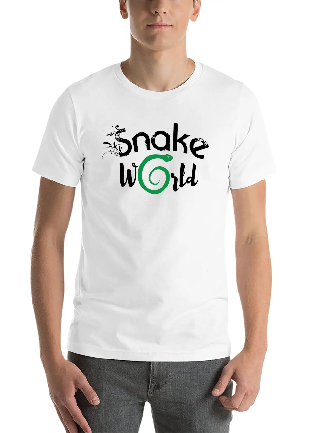 Snake Essential Cotton Tee For Daily Outfits – Unisex Style