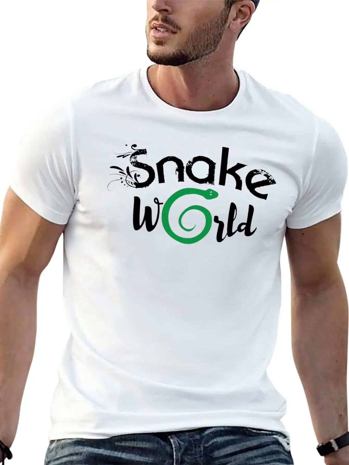 Snake Essential Cotton Tee For Daily Outfits – Unisex Style