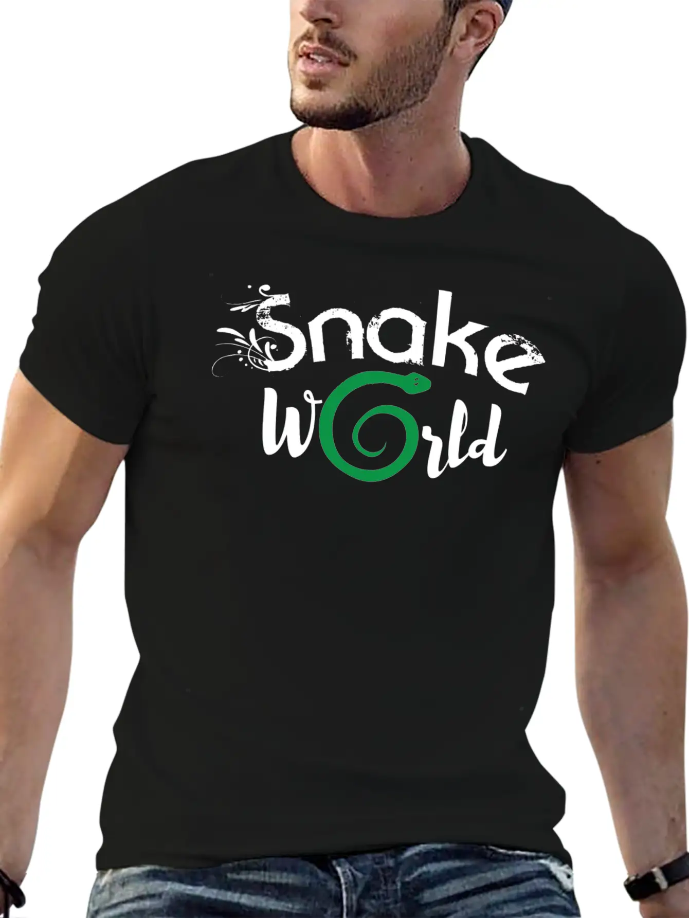 Snake Essential Cotton Tee For Daily Outfits – Unisex Style