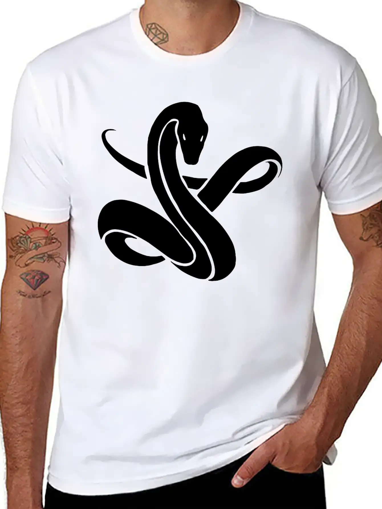 Snake Lightweight Cotton T-Shirt – Daily Comfort Graphic Shirt