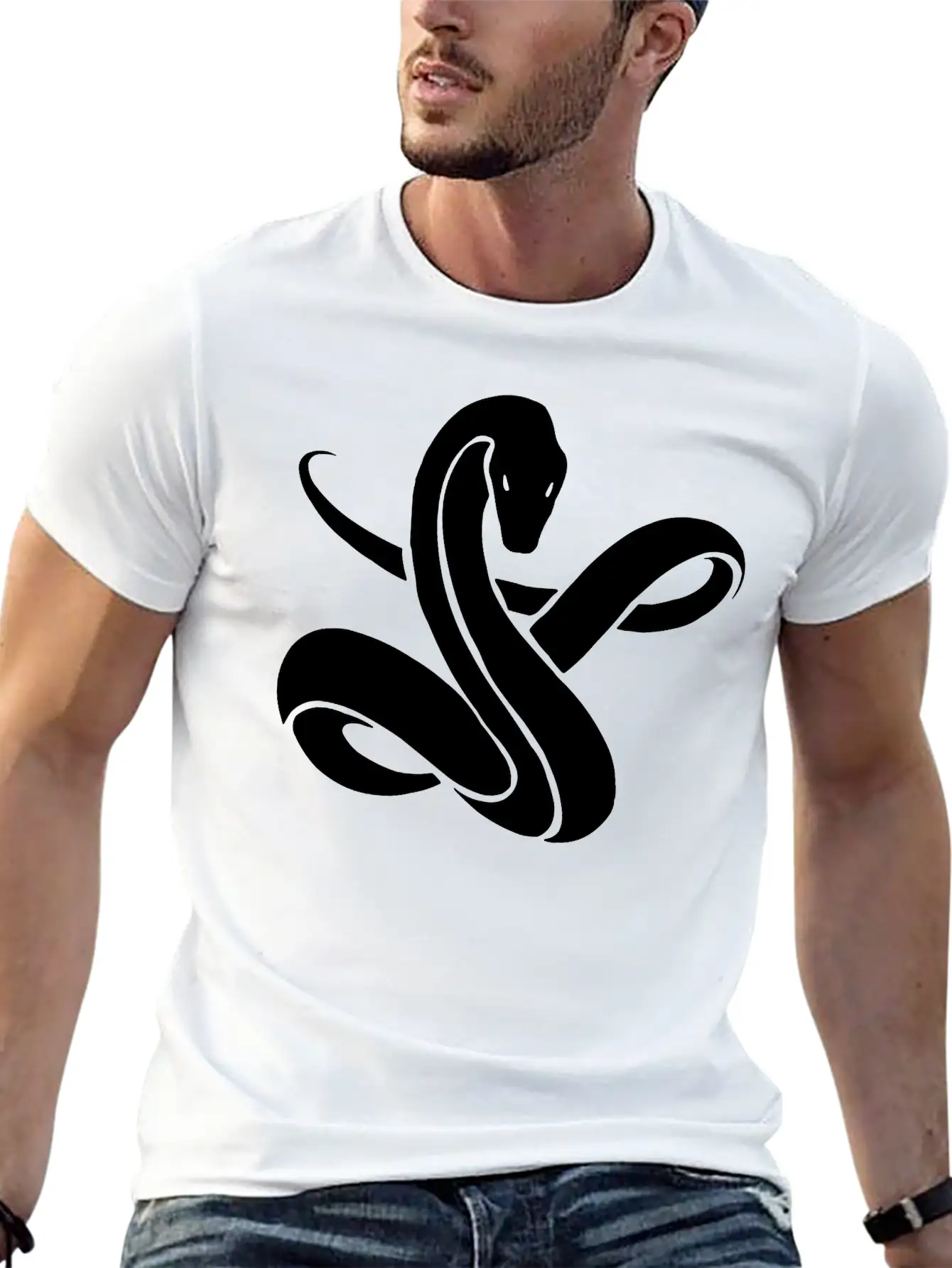 Snake Lightweight Cotton T-Shirt – Daily Comfort Graphic Shirt