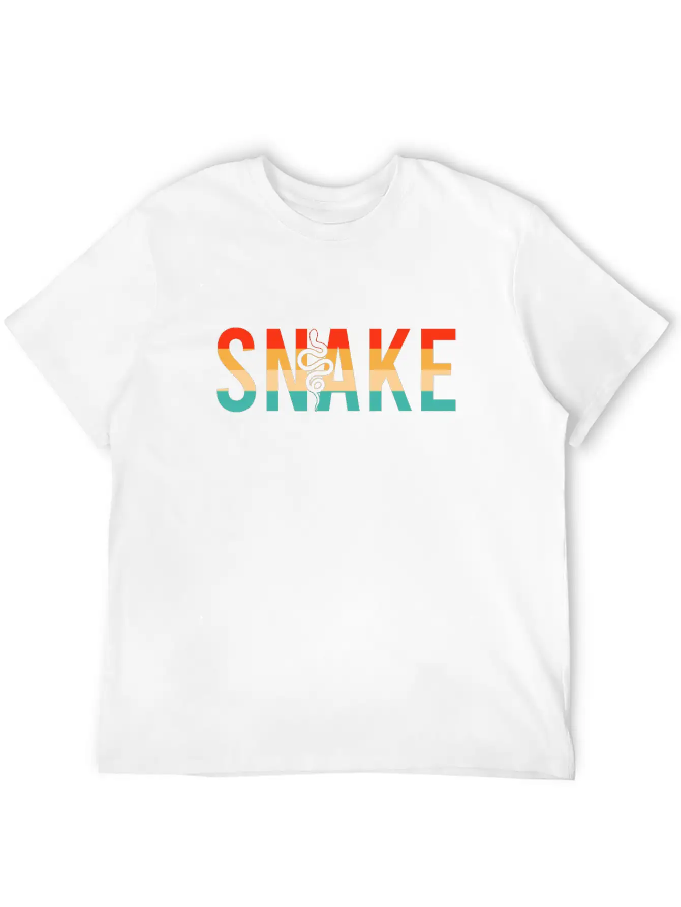 Snake Retro Modern Fit Casual T-Shirt – Clean And Versatile Design