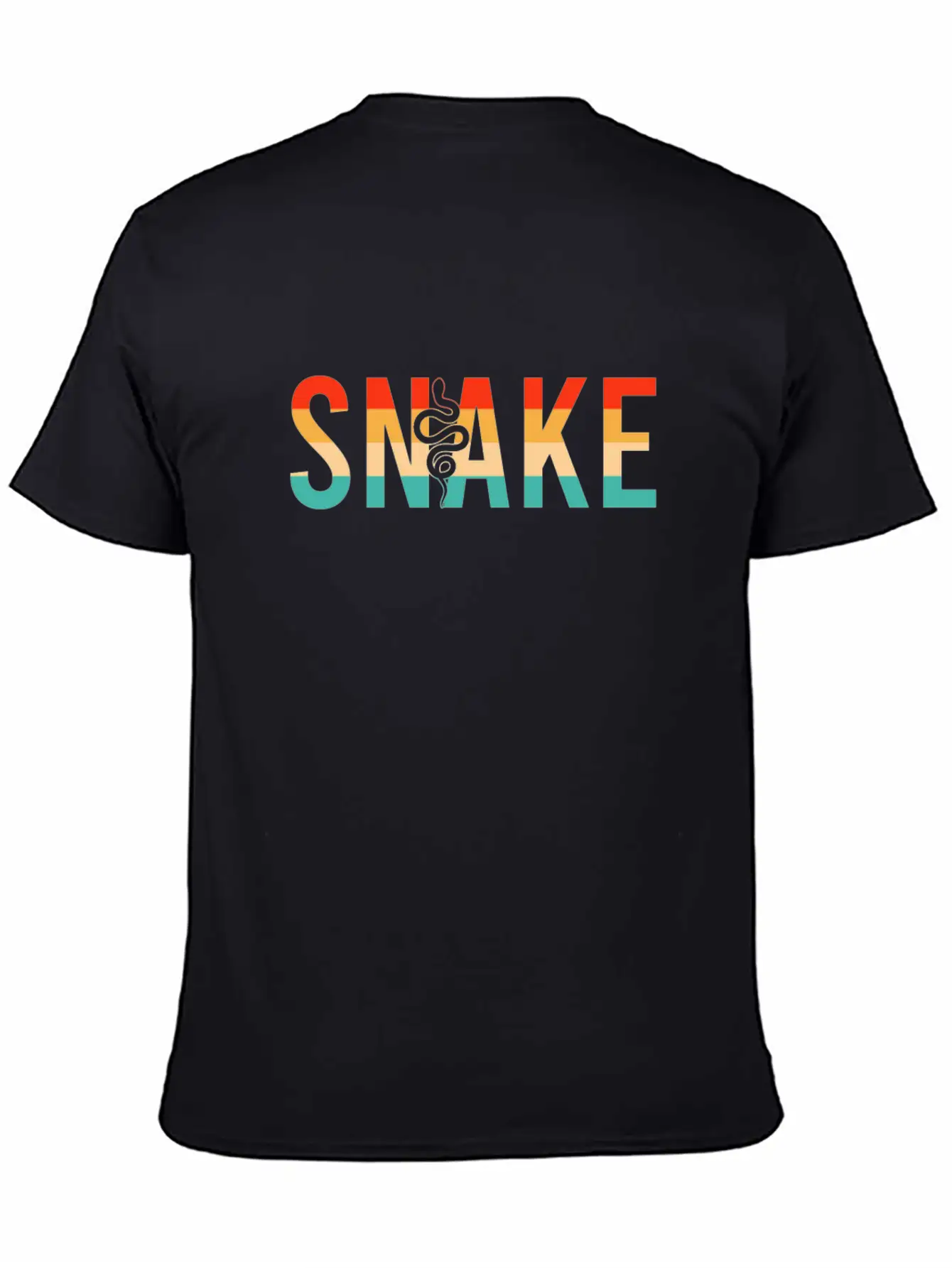 Snake Retro Modern Fit Casual T-Shirt – Clean And Versatile Design