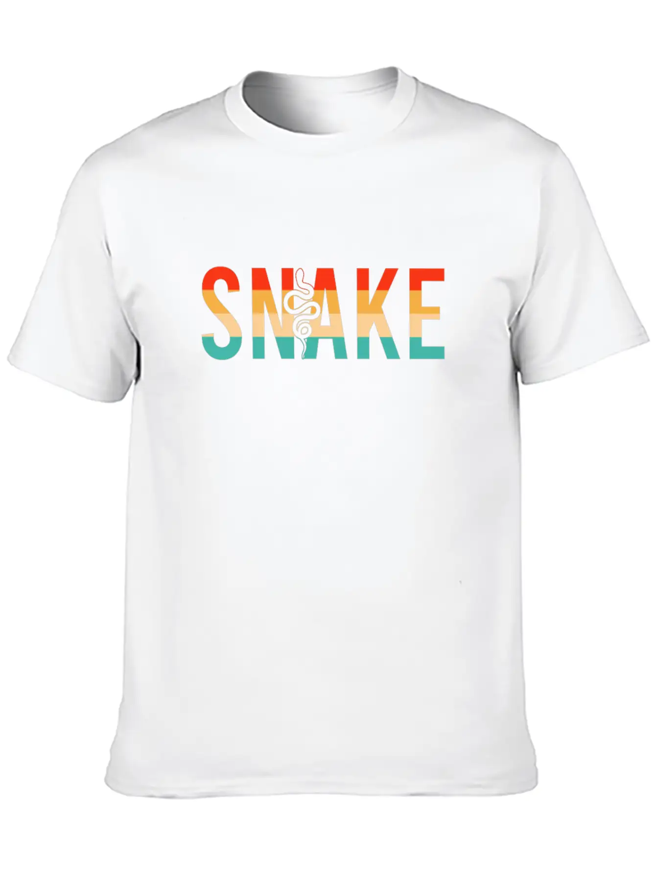 Snake Retro Modern Fit Casual T-Shirt – Clean And Versatile Design