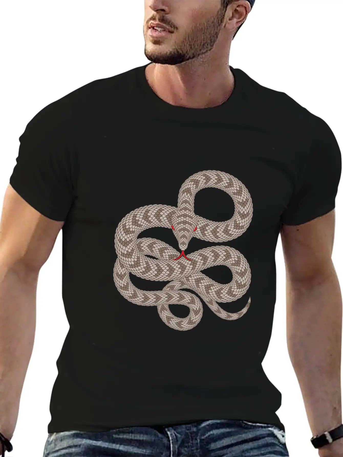 Snake1 Unisex Casual T-Shirt – Clean Design For Daily Comfort