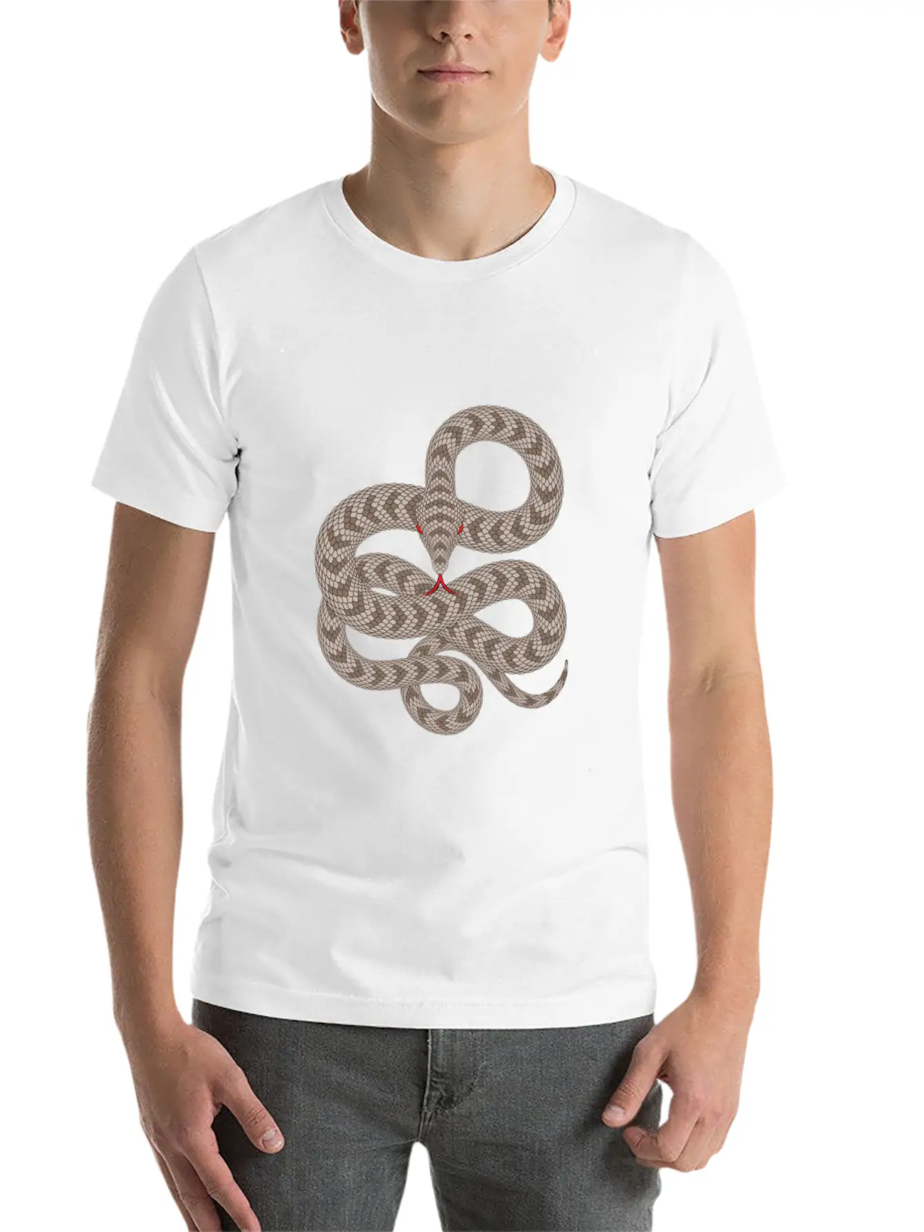 Snake1 Unisex Casual T-Shirt – Clean Design For Daily Comfort