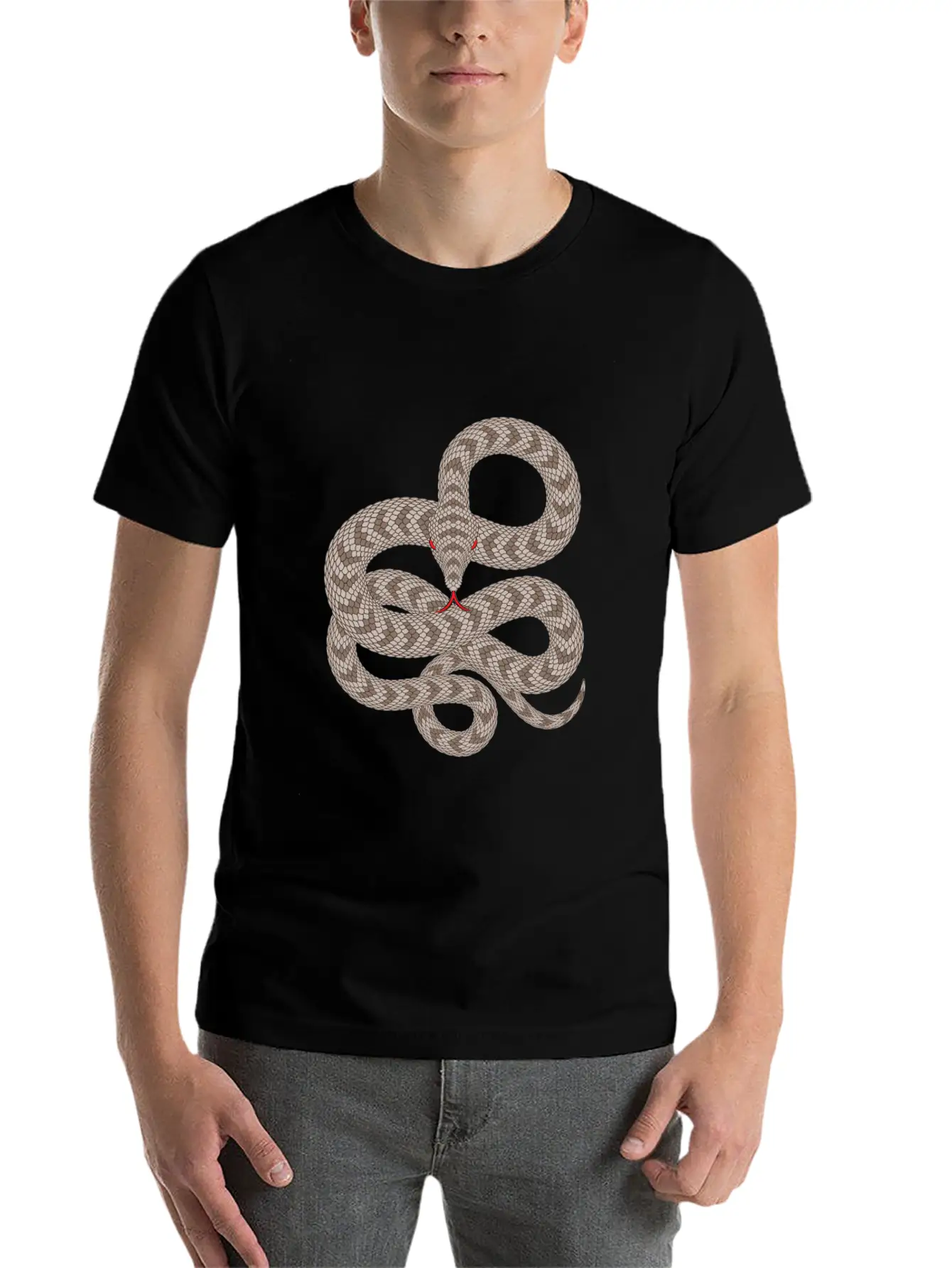 Snake1 Unisex Casual T-Shirt – Clean Design For Daily Comfort