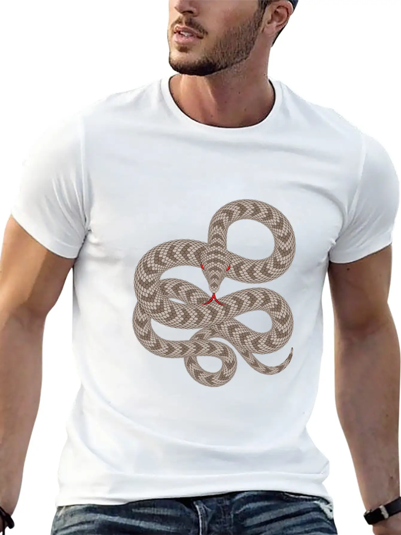 Snake1 Unisex Casual T-Shirt – Clean Design For Daily Comfort