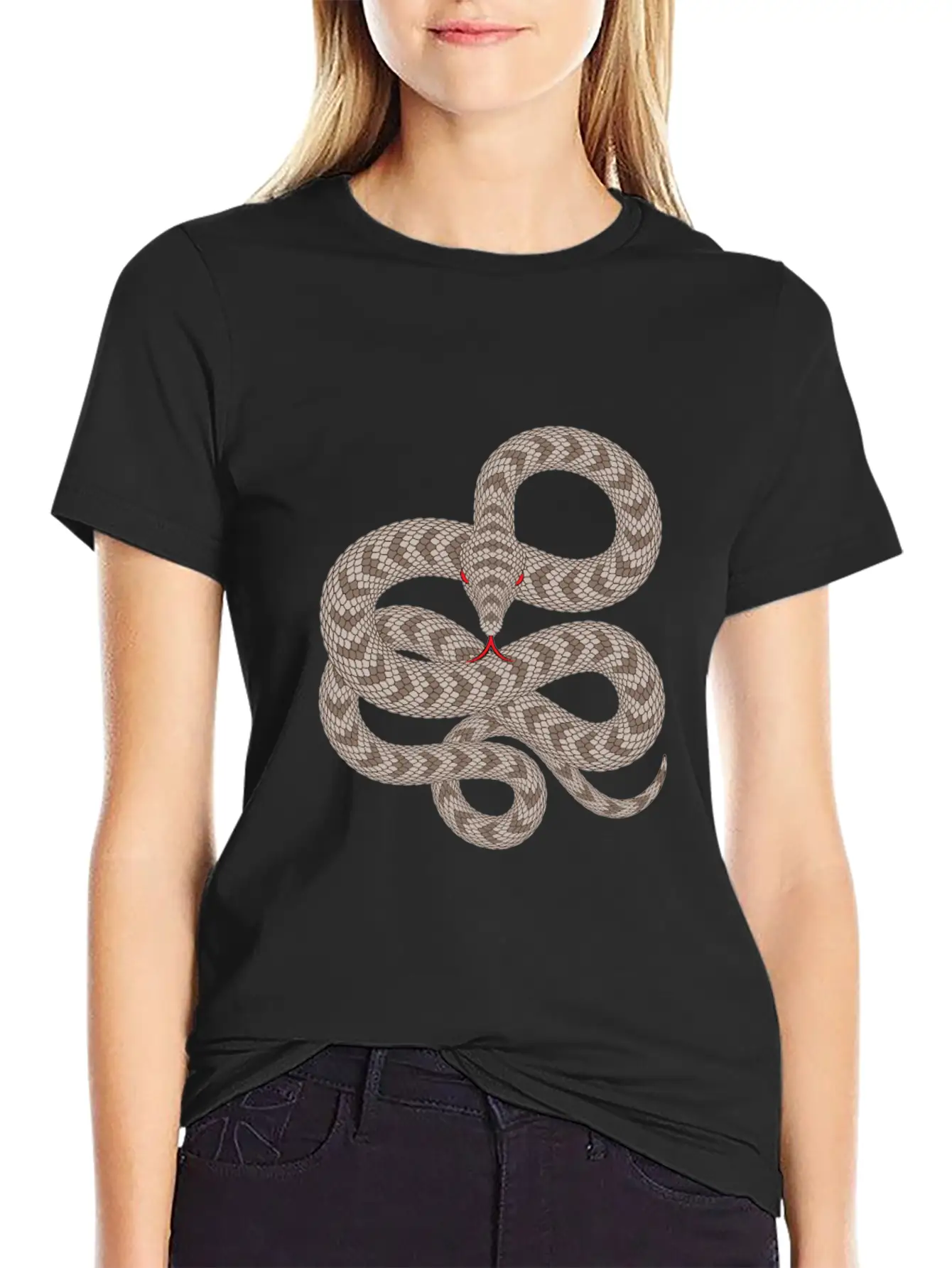 Snake1 Unisex Casual T-Shirt – Clean Design For Daily Comfort